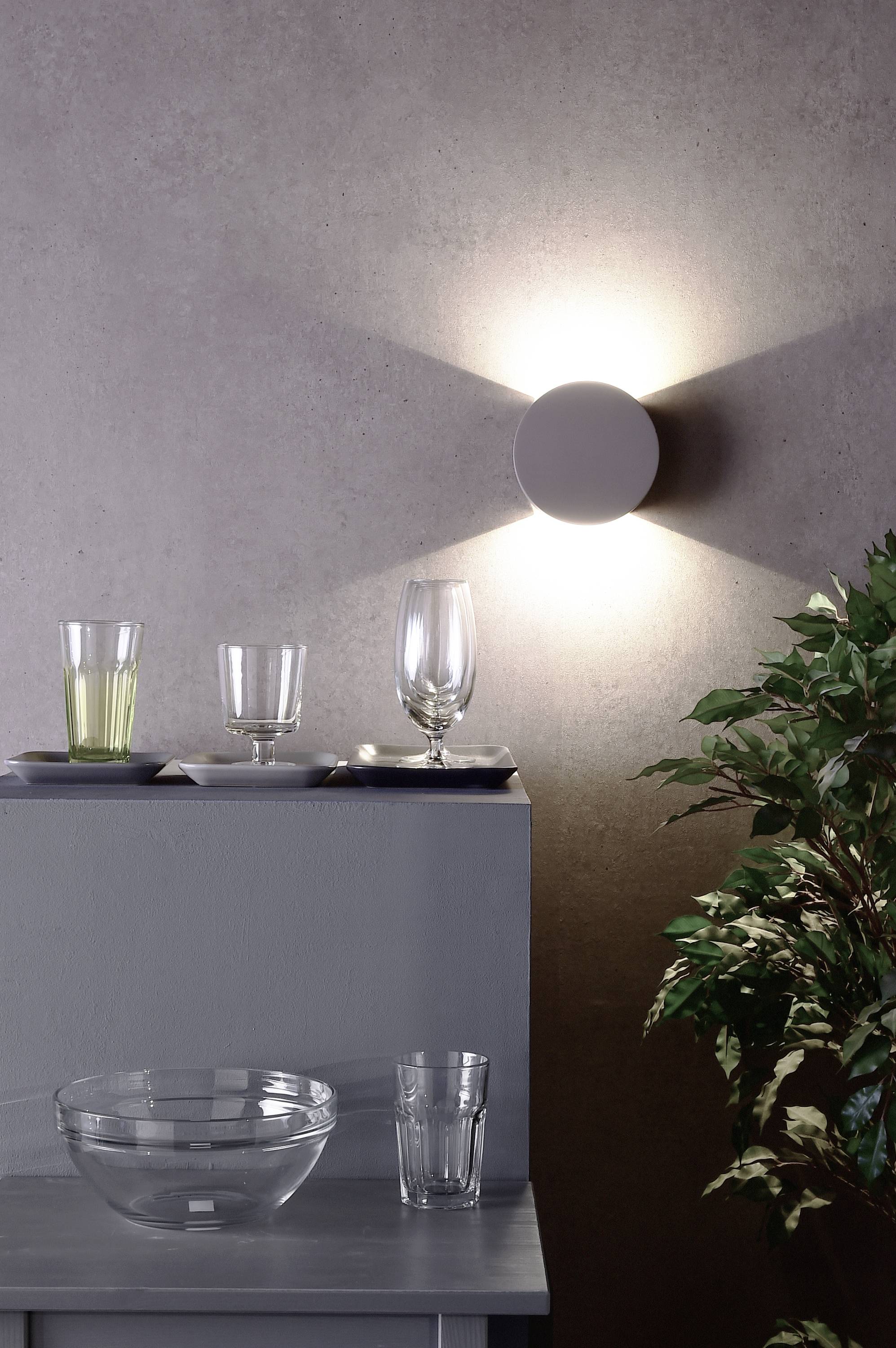 Deko Light Lupe II 341181 LED-Wandleuchte LED fest eingebaut EEK: G (A - G) 6.2W LED Grau