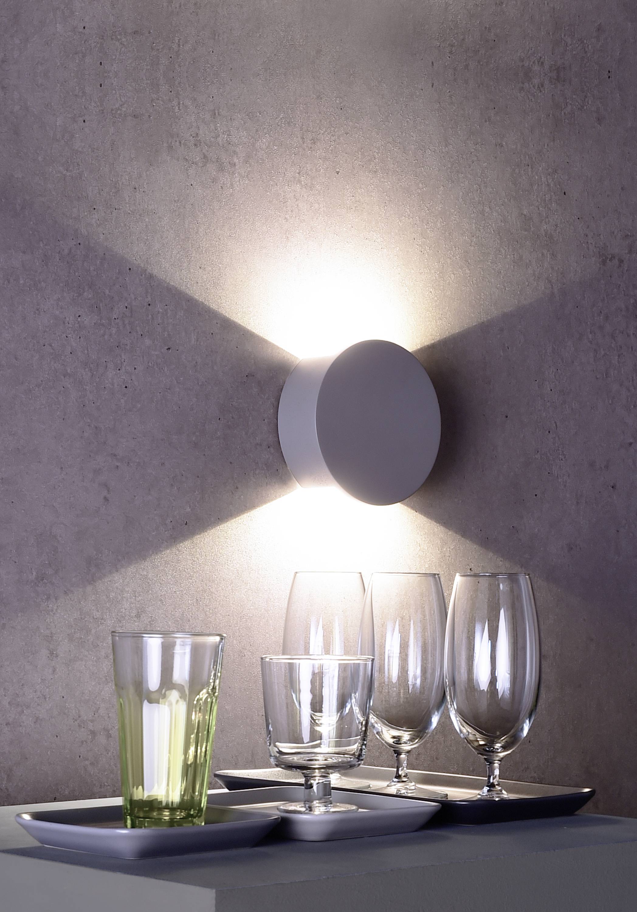 Deko Light Lupe II 341181 LED-Wandleuchte LED fest eingebaut EEK: G (A - G) 6.2W LED Grau