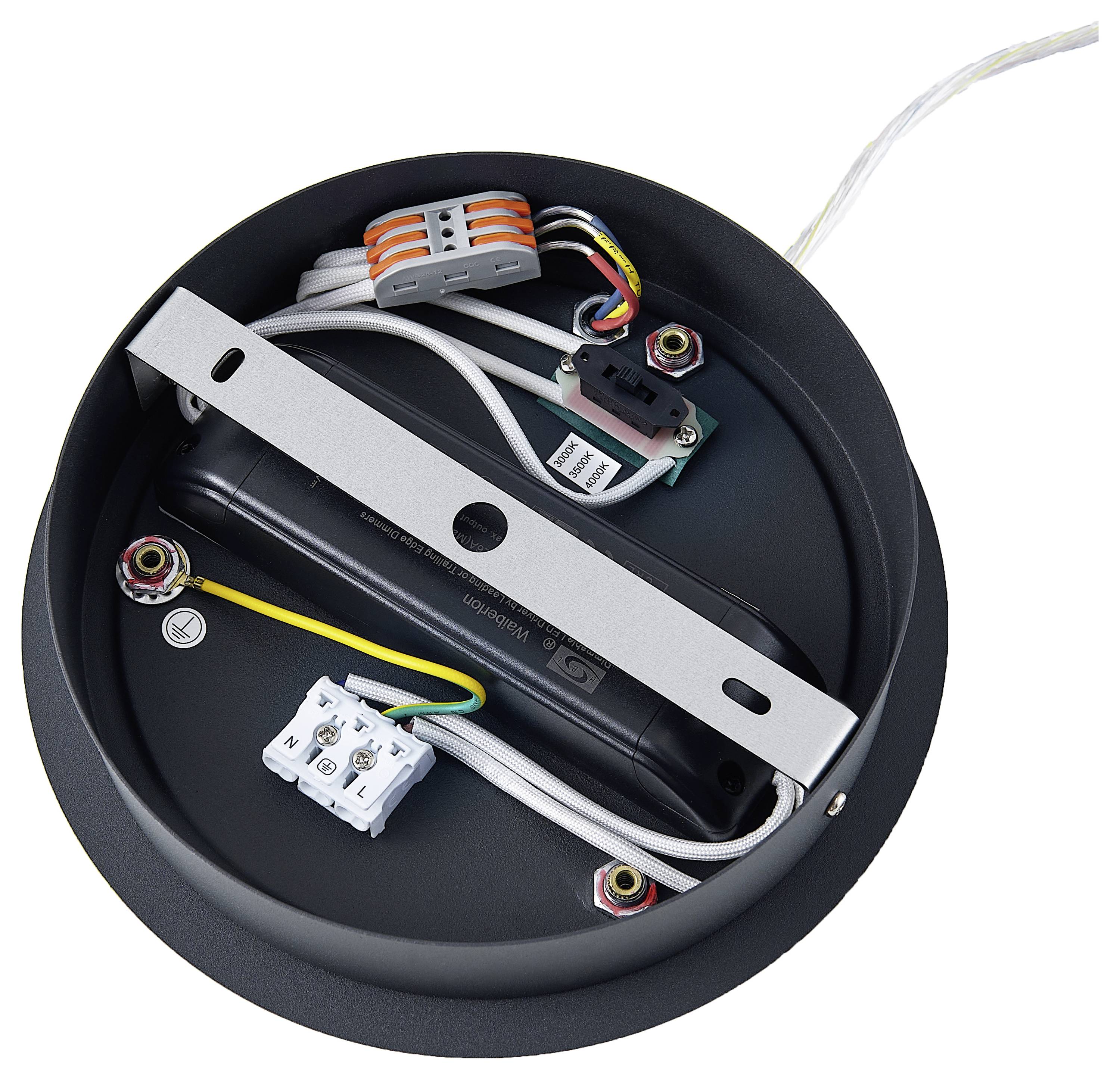 Deko Light 342252 342252 LED-Pendelleuchte LED LED fest eingebaut 50.0W Schwarz