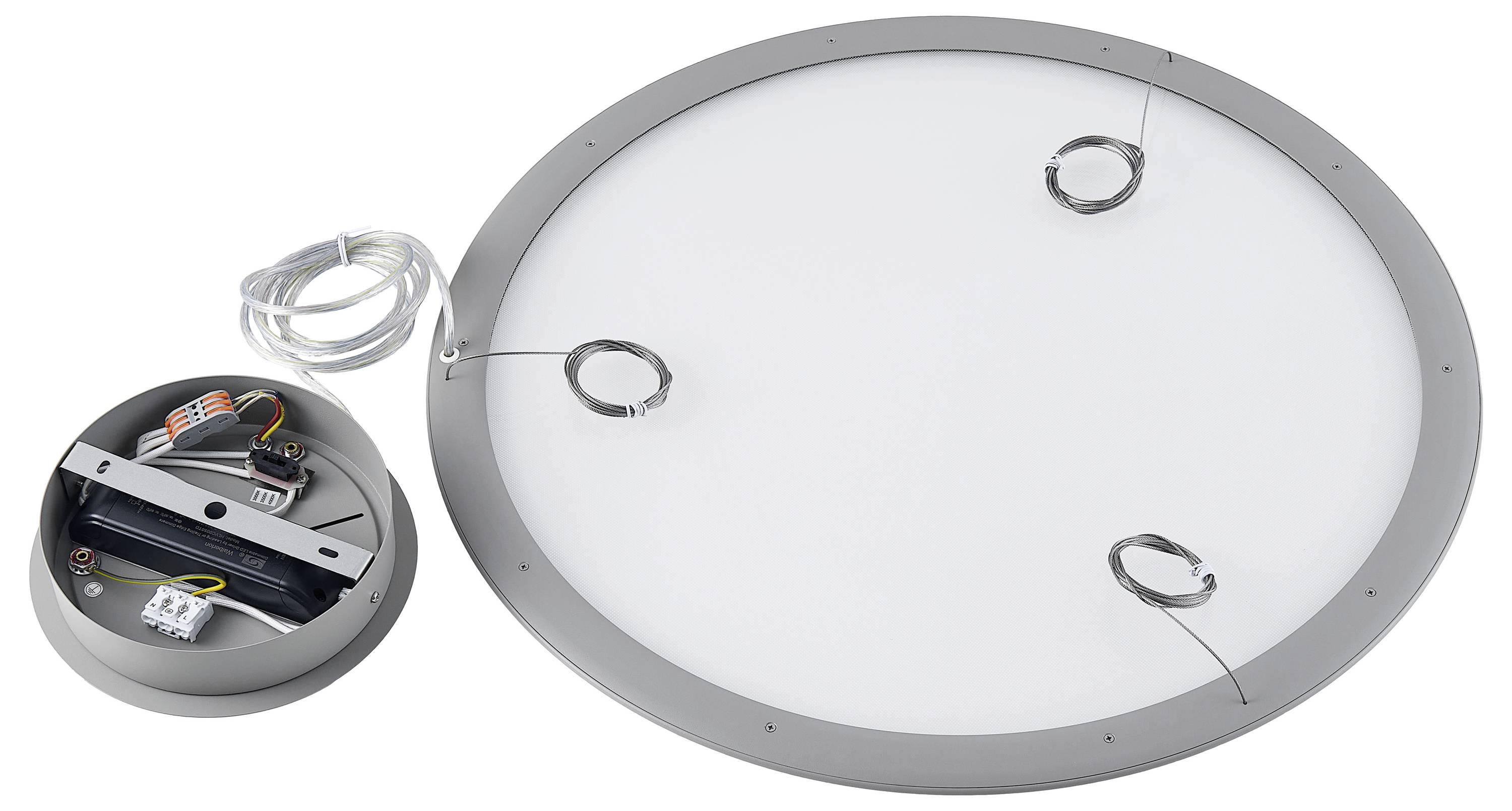 Deko Light 342253 342253 LED-Pendelleuchte LED LED fest eingebaut 50.0W Grau