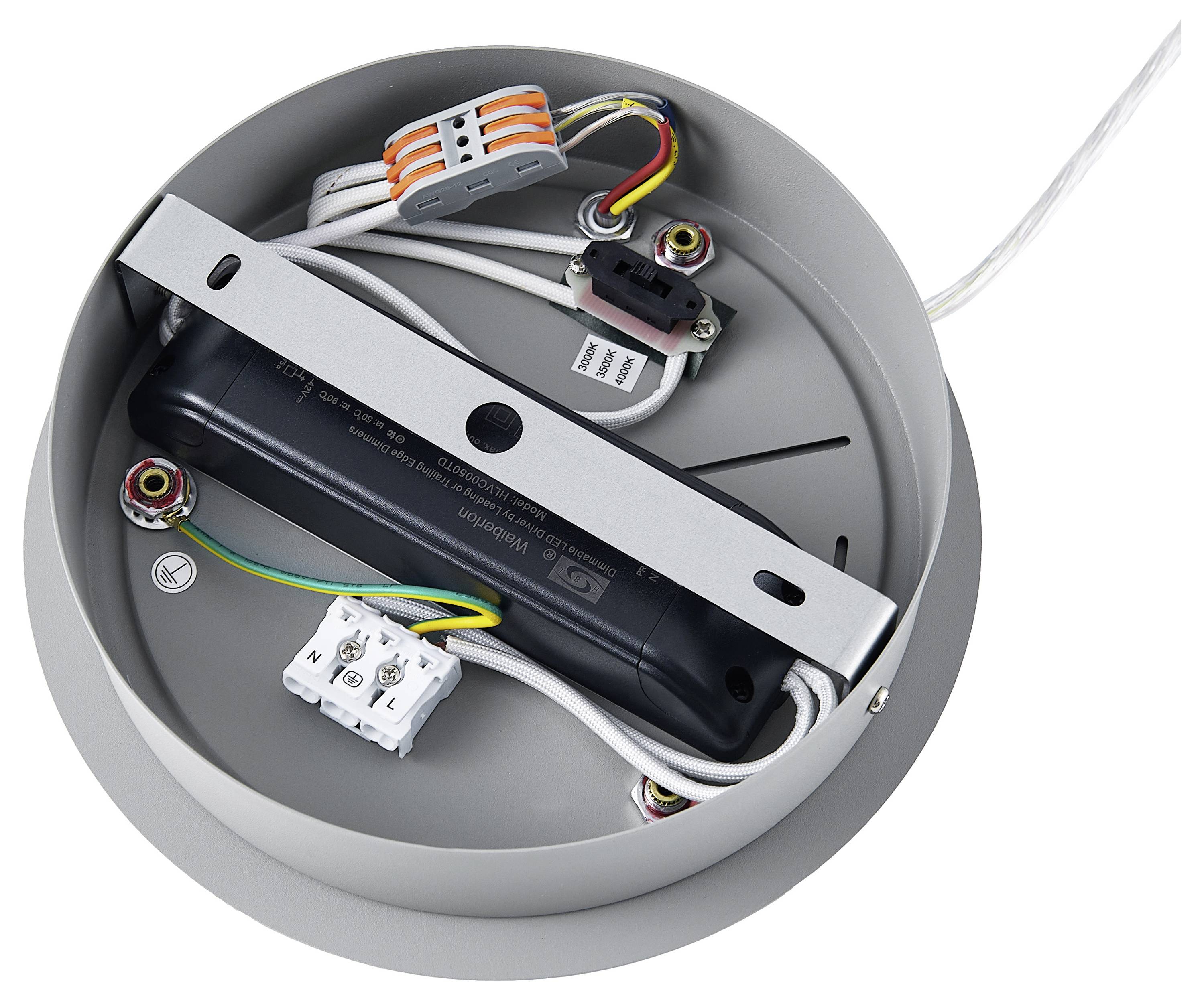 Deko Light 342253 342253 LED-Pendelleuchte LED LED fest eingebaut 50.0W Grau