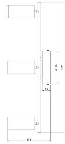 Deko Light 348113 Becrux III Deckenaufbauleuchte LED EEK: E (A - G) 16.0W Silber
