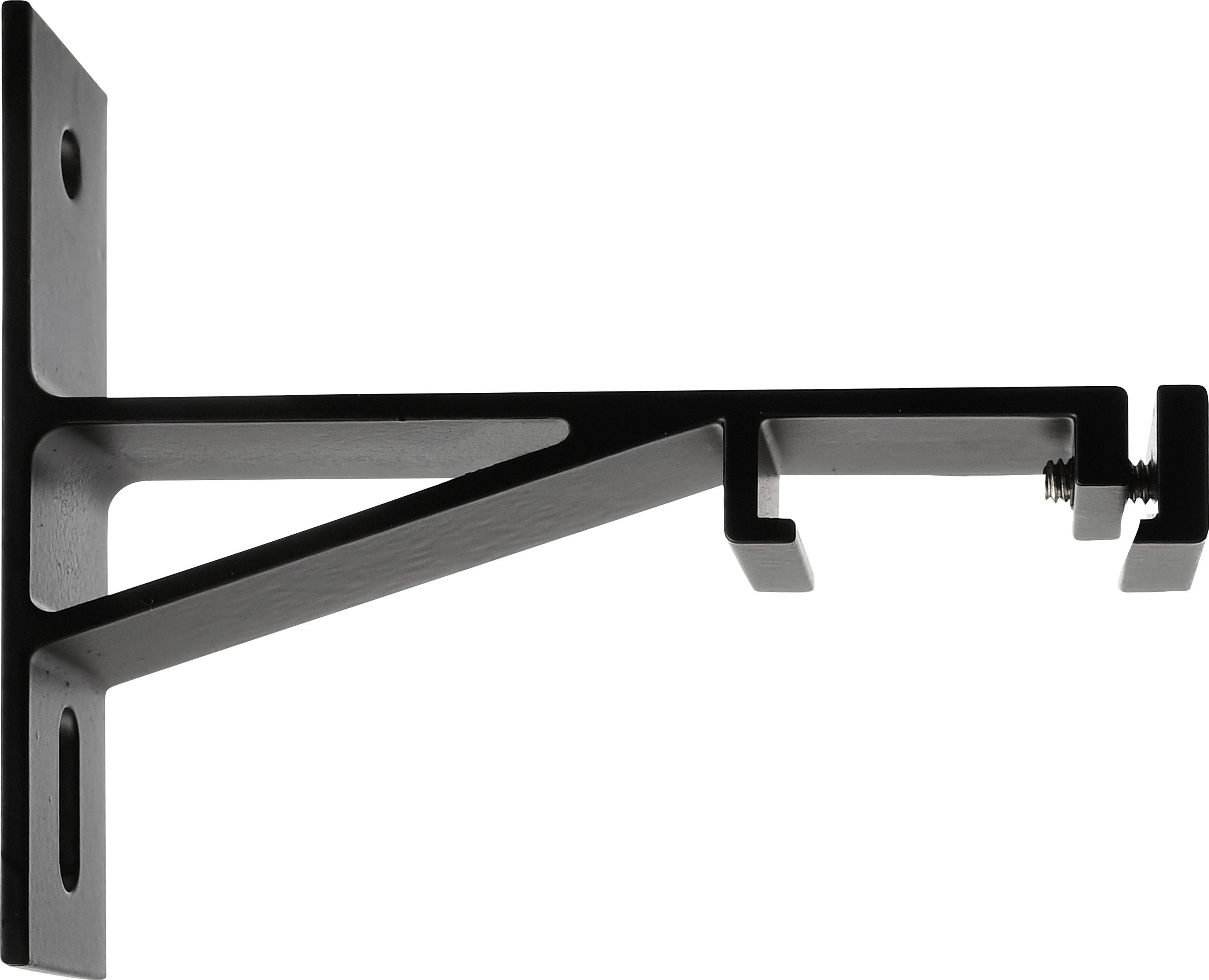 Deko Light 710106 D Line DALI Hochvolt-Schienensystem-Komponente Wandhalter Graphitschwarz (RAL 9011)