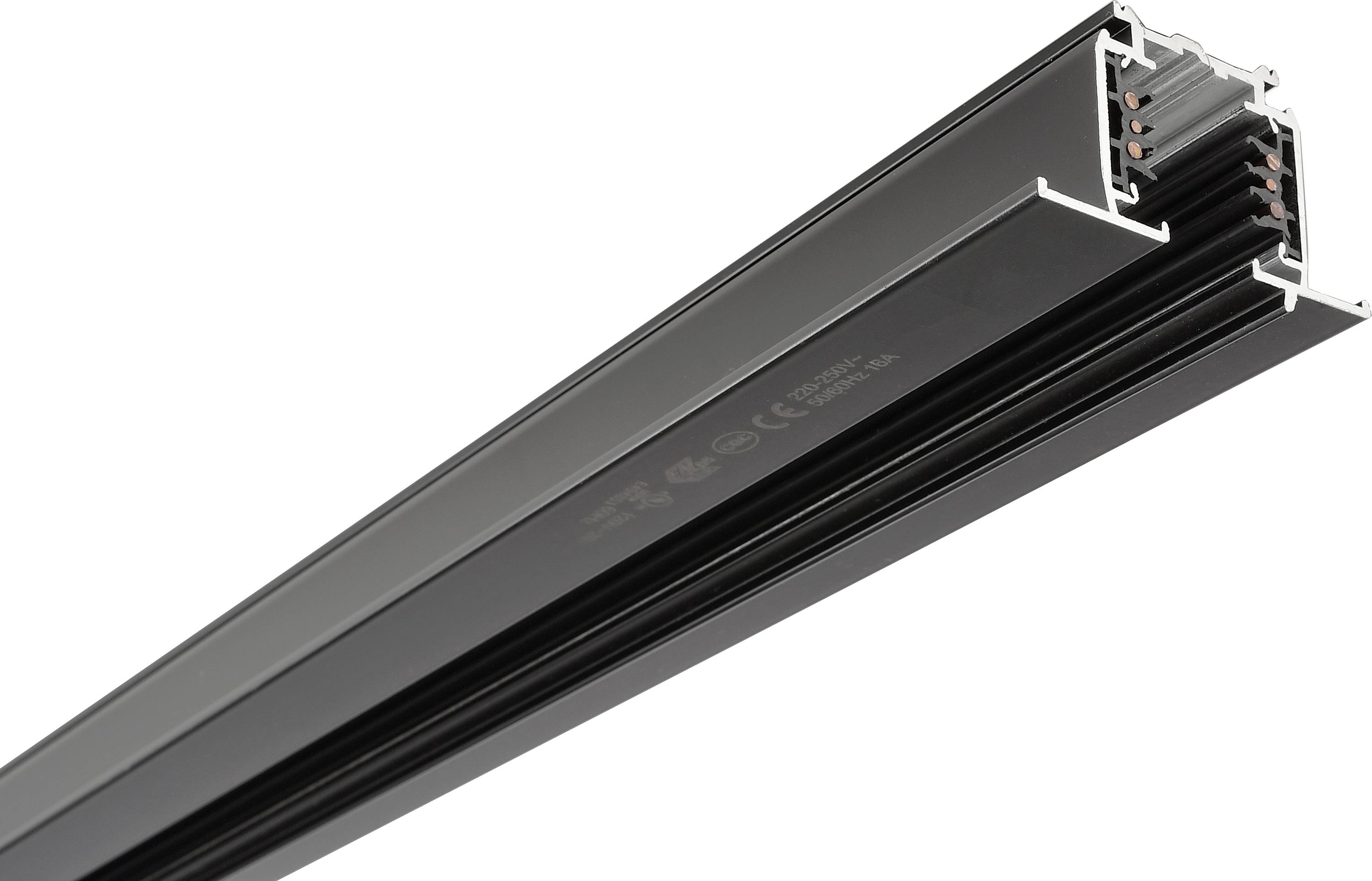 Deko Light 710509 D Line DALI Hochvolt-Schienensystem-Komponente Stromschiene Graphitschwarz (RAL 9011)