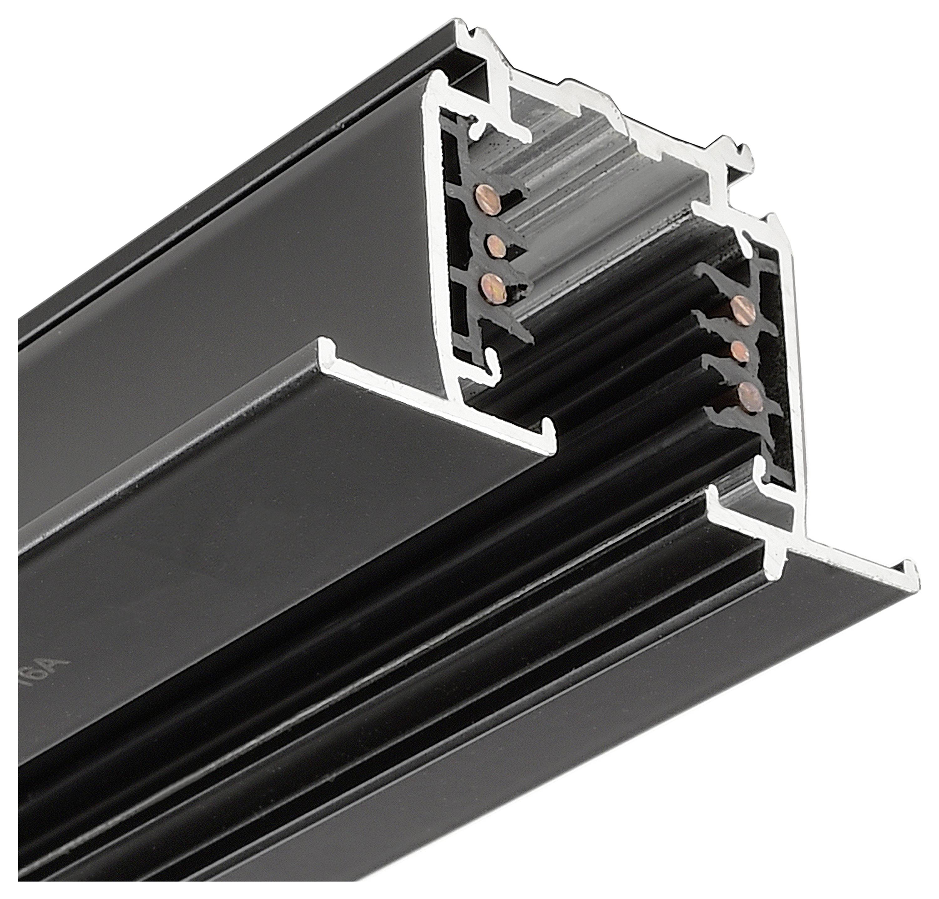 Deko Light 710511 D Line DALI Hochvolt-Schienensystem-Komponente Stromschiene Graphitschwarz (RAL 9011)