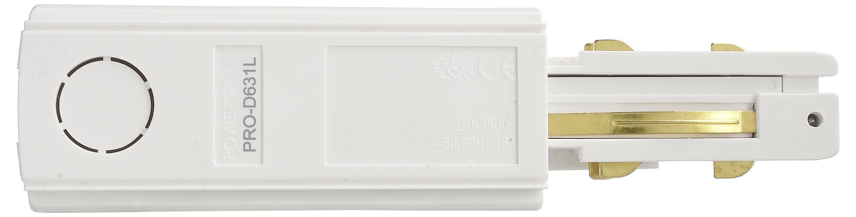 Deko Light 710514 D Line DALI Hochvolt-Schienensystem-Komponente Einspeiser Verkehrsweiß (RAL 9016)