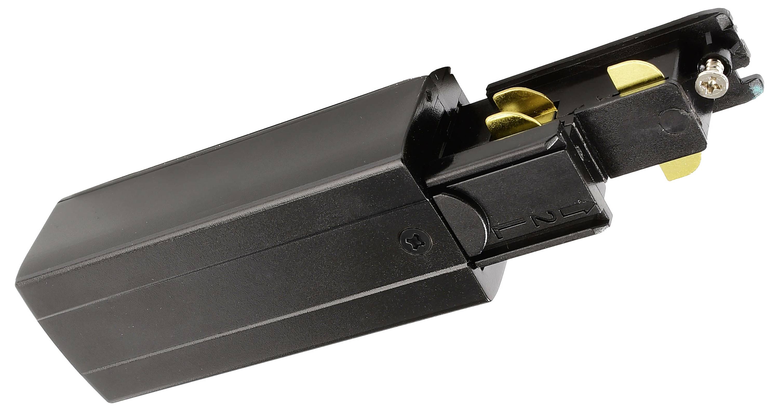 Deko Light 710515 D Line DALI Hochvolt-Schienensystem-Komponente Einspeiser Graphitschwarz (RAL 9011)