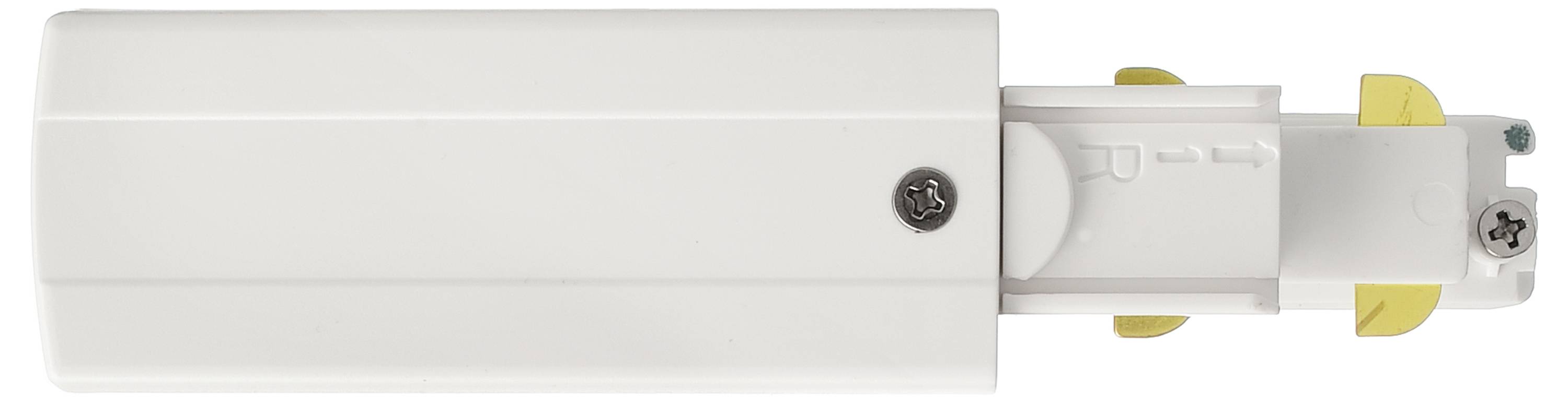 Deko Light 710516 D Line DALI Hochvolt-Schienensystem-Komponente Einspeiser Verkehrsweiß (RAL 9016)