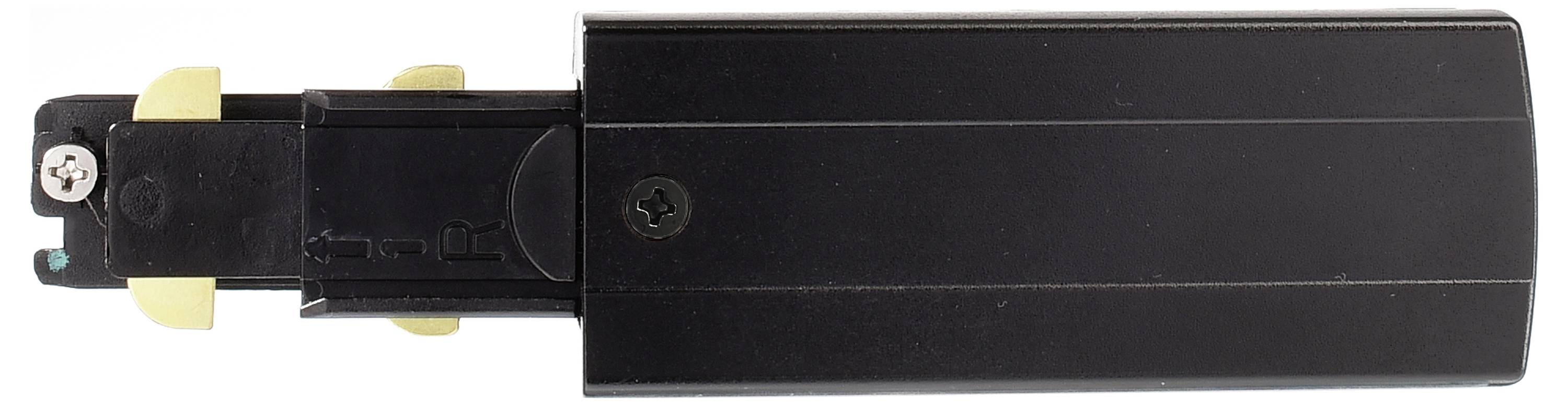 Deko Light 710517 D Line DALI Hochvolt-Schienensystem-Komponente Einspeiser Graphitschwarz (RAL 9011)