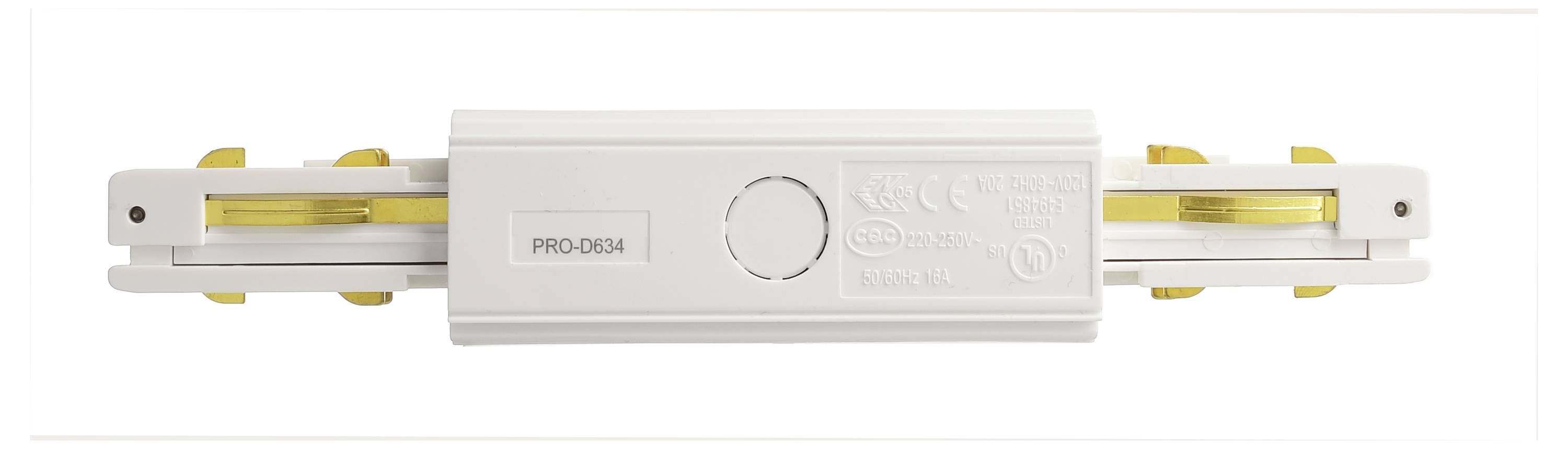 Deko Light 710520 D Line DALI Hochvolt-Schienensystem-Komponente Längsverbinder Verkehrsweiß (RAL 9016)