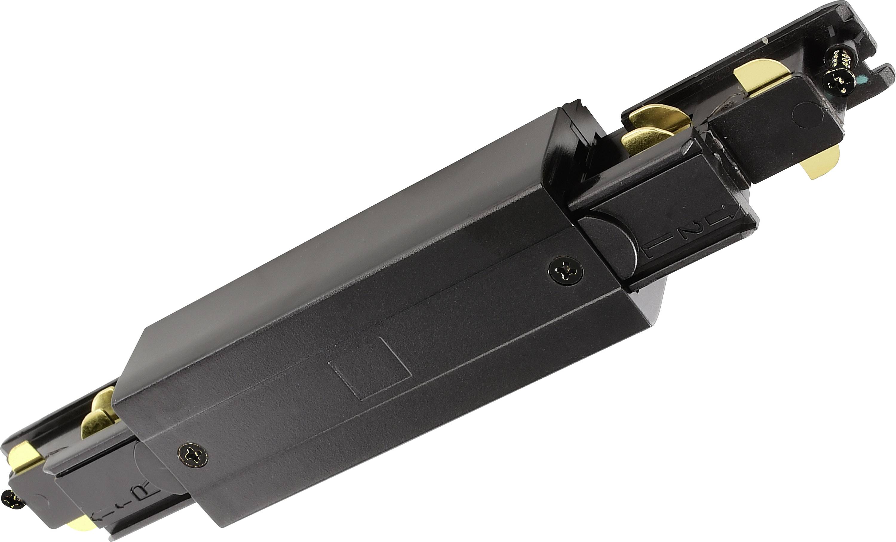 Deko Light 710521 D Line DALI Hochvolt-Schienensystem-Komponente Längsverbinder Graphitschwarz (RAL 9011)