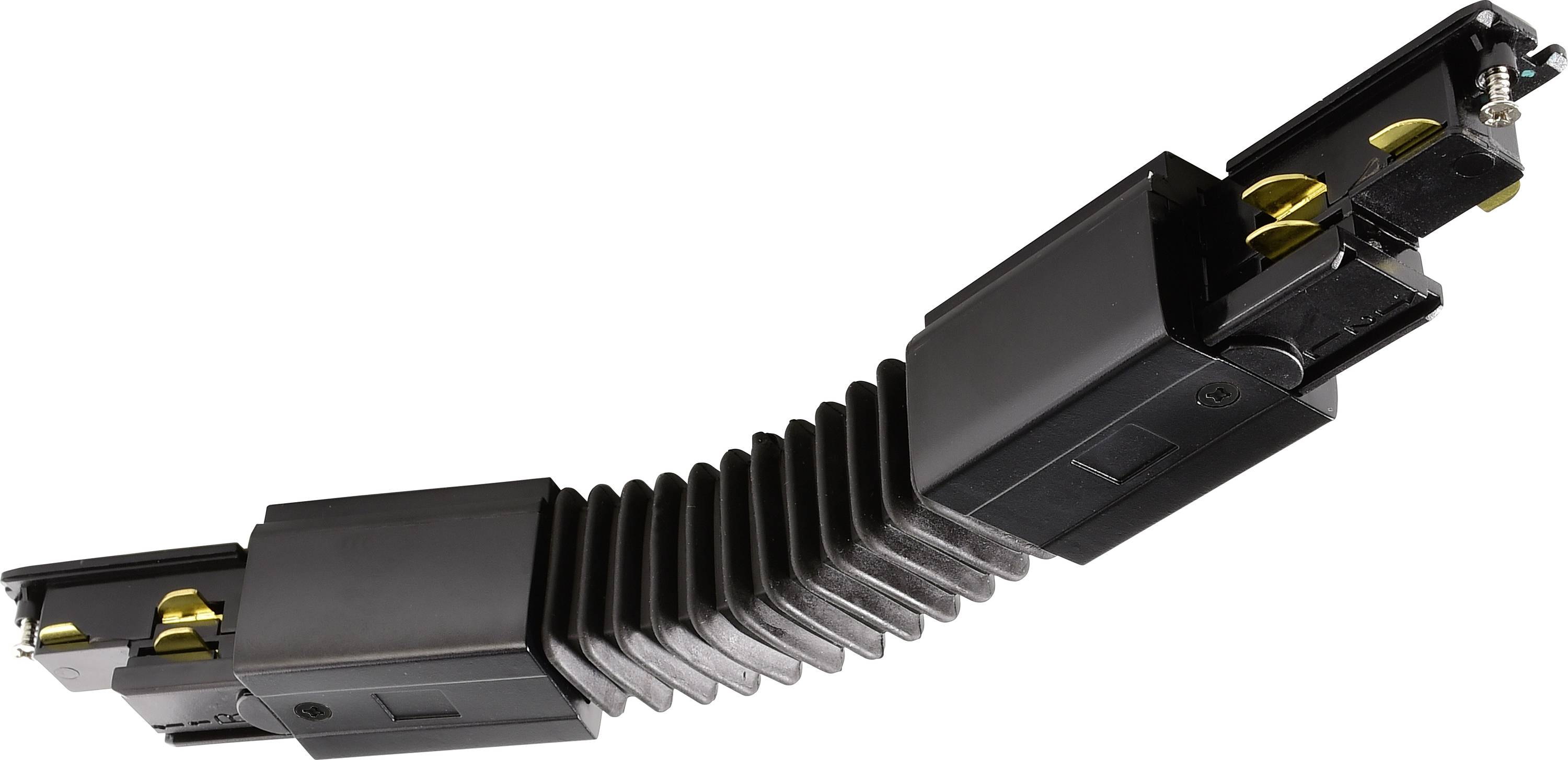 Deko Light 710524 D Line DALI Hochvolt-Schienensystem-Komponente Flexverbinder Graphitschwarz (RAL 9011)