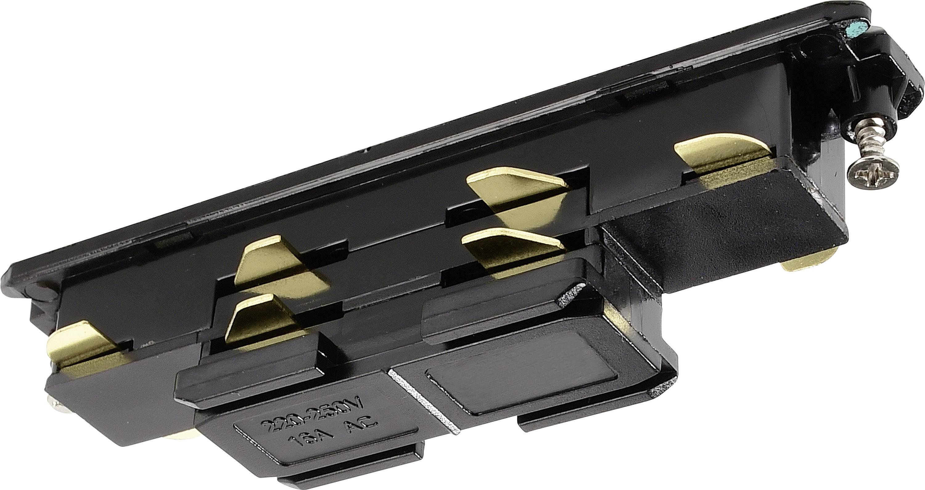 Deko Light 710526 D Line DALI Hochvolt-Schienensystem-Komponente Verbinder Graphitschwarz (RAL 9011)