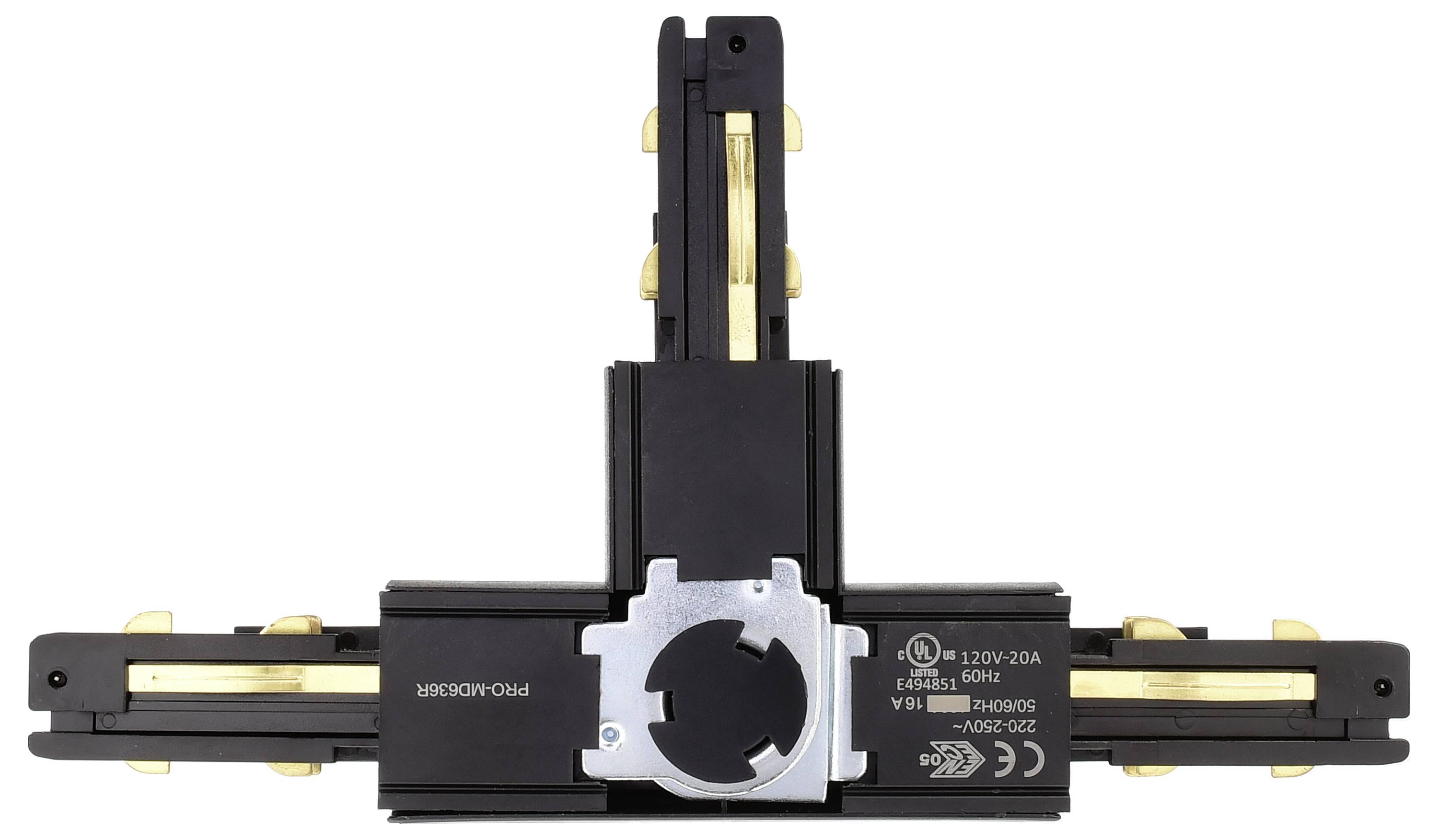 Deko Light 710531 D Line DALI Hochvolt-Schienensystem-Komponente T-Verbinder Graphitschwarz (RAL 9011)