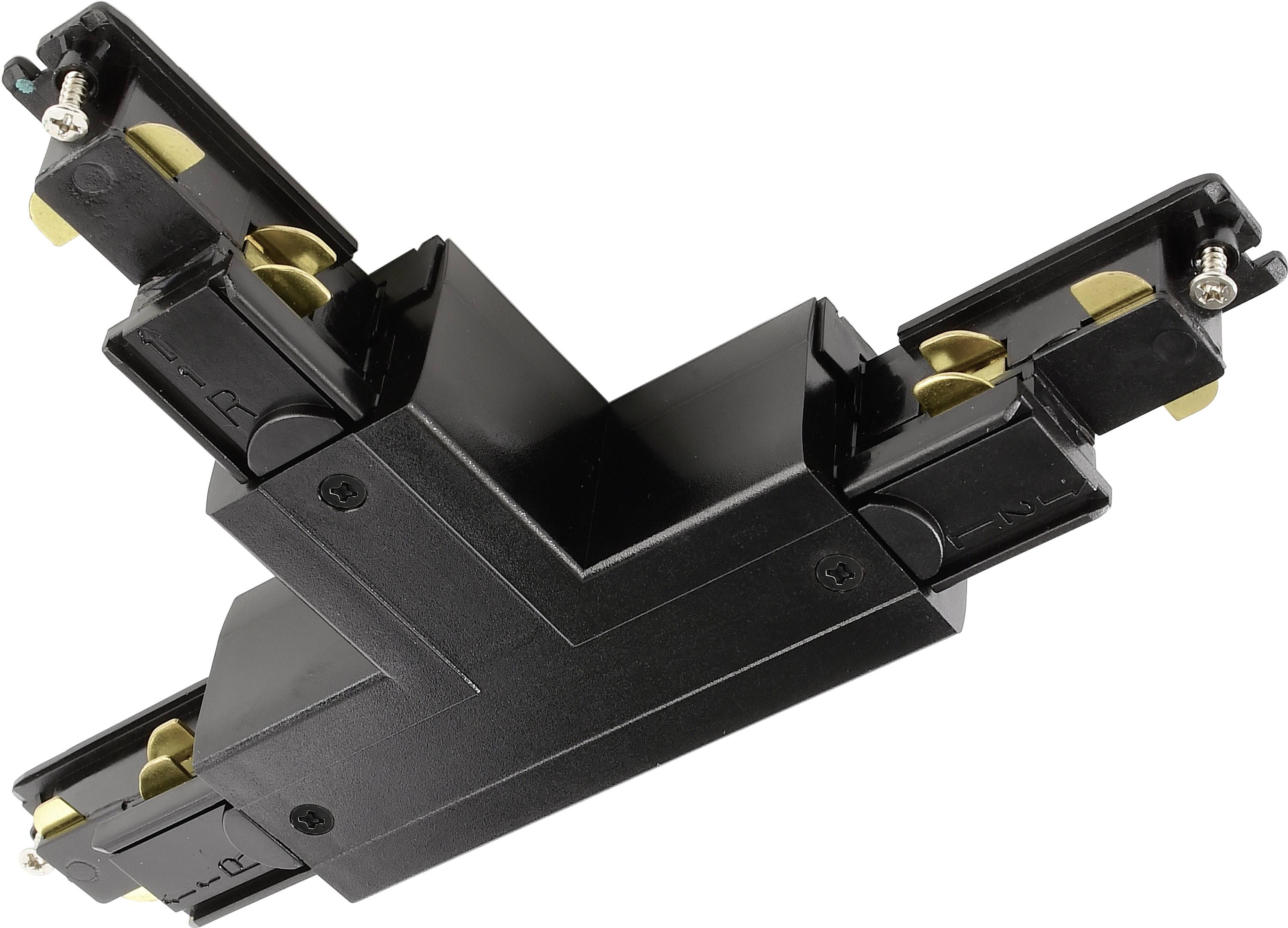 Deko Light 710533 D Line DALI Hochvolt-Schienensystem-Komponente T-Verbinder Graphitschwarz (RAL 9011)