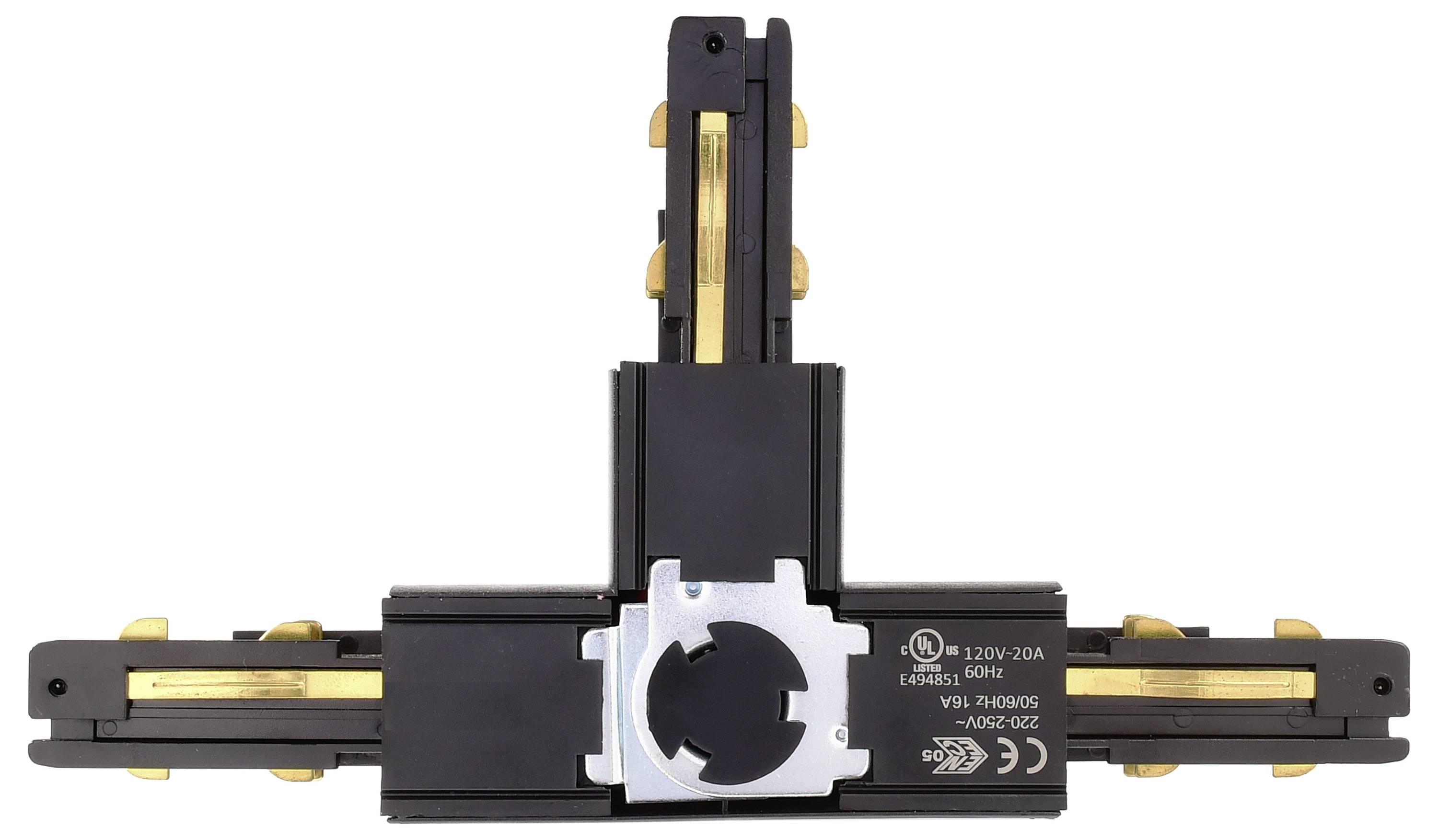 Deko Light 710533 D Line DALI Hochvolt-Schienensystem-Komponente T-Verbinder Graphitschwarz (RAL 9011)