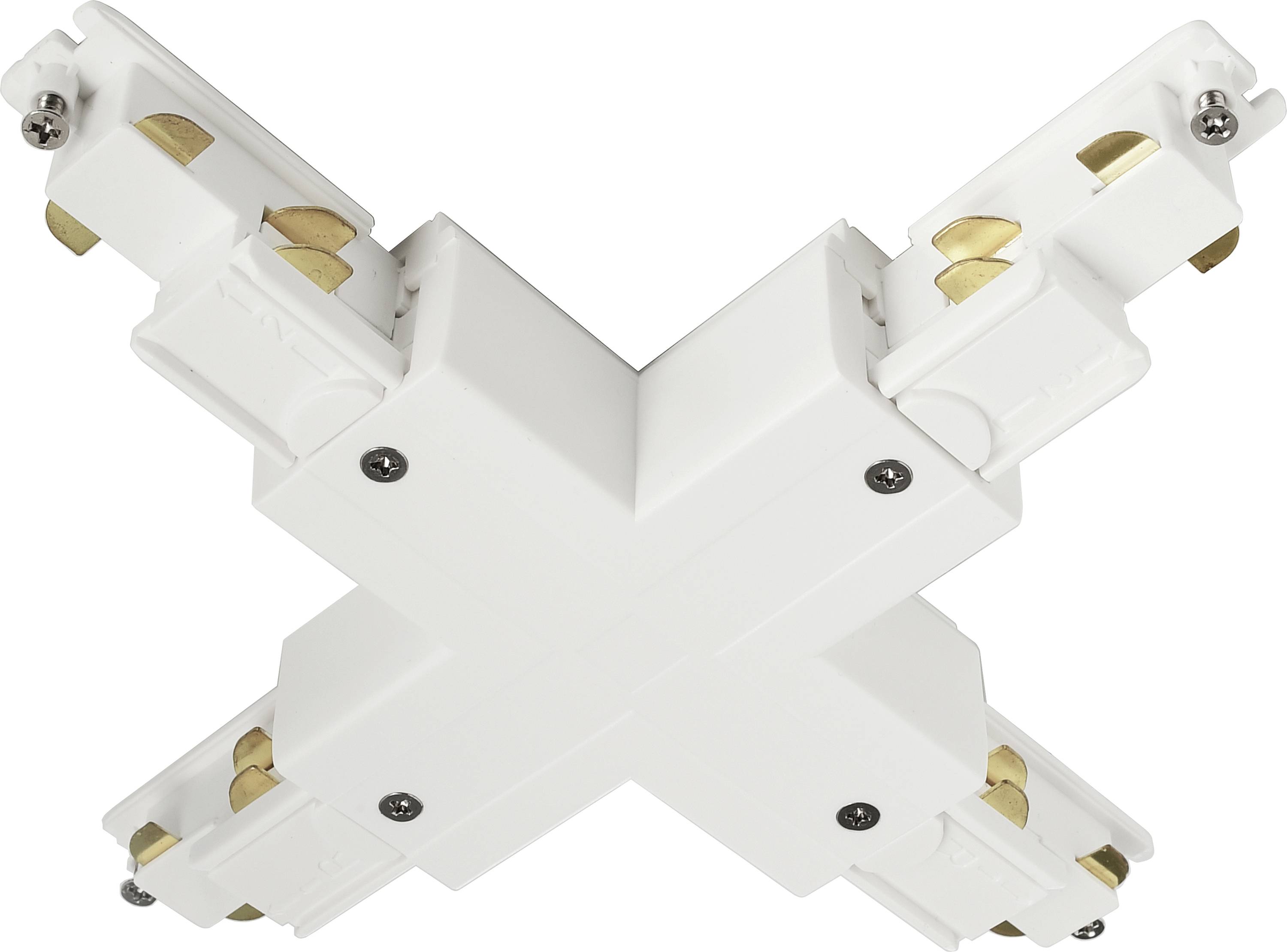 Deko Light 710535 D Line DALI Hochvolt-Schienensystem-Komponente X-Verbinder Verkehrsweiß (RAL 9016)