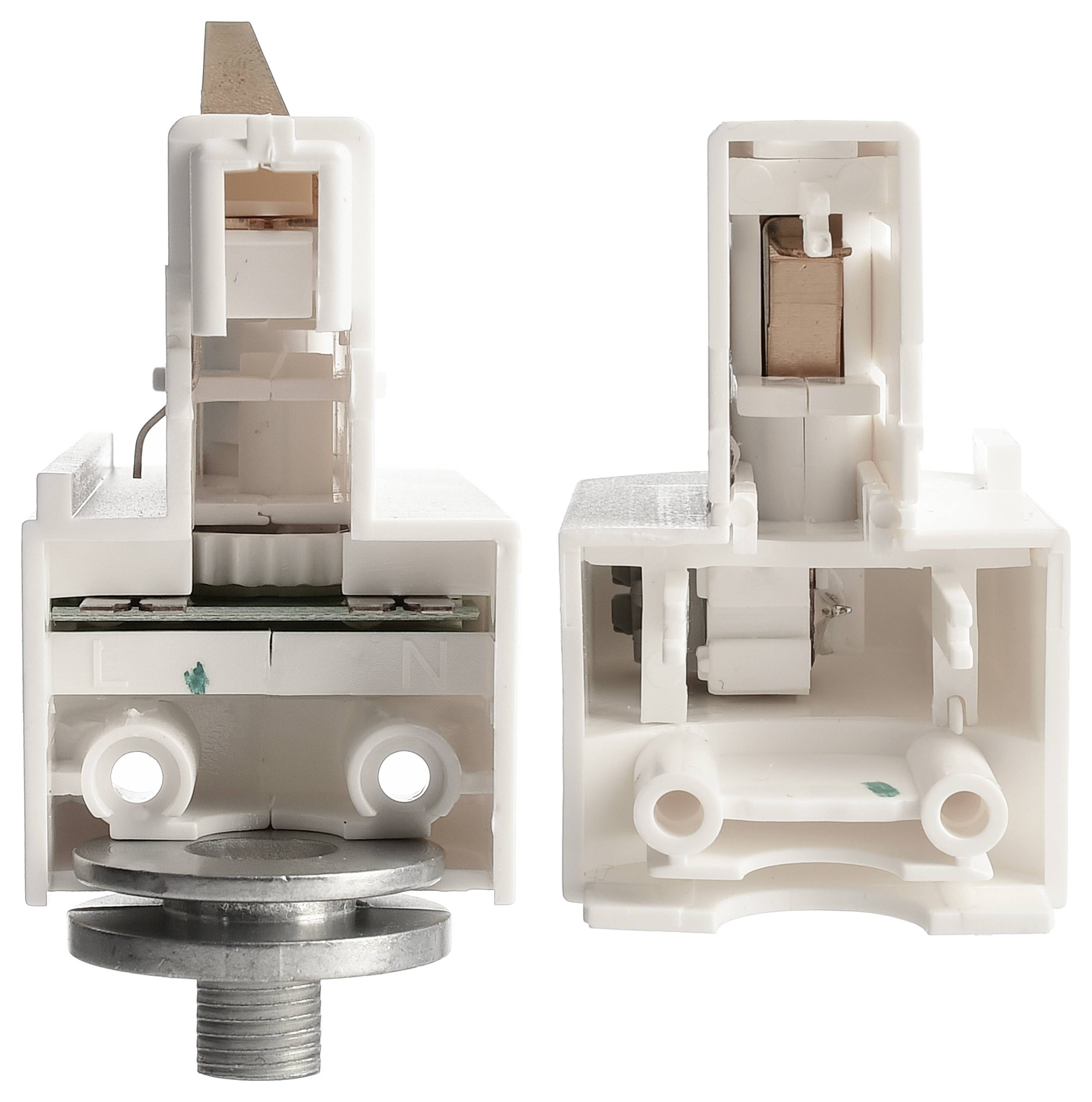 Deko Light 710539 D Line DALI Hochvolt-Schienensystem-Komponente Leuchtenadapter Verkehrsweiß (RAL 9016)