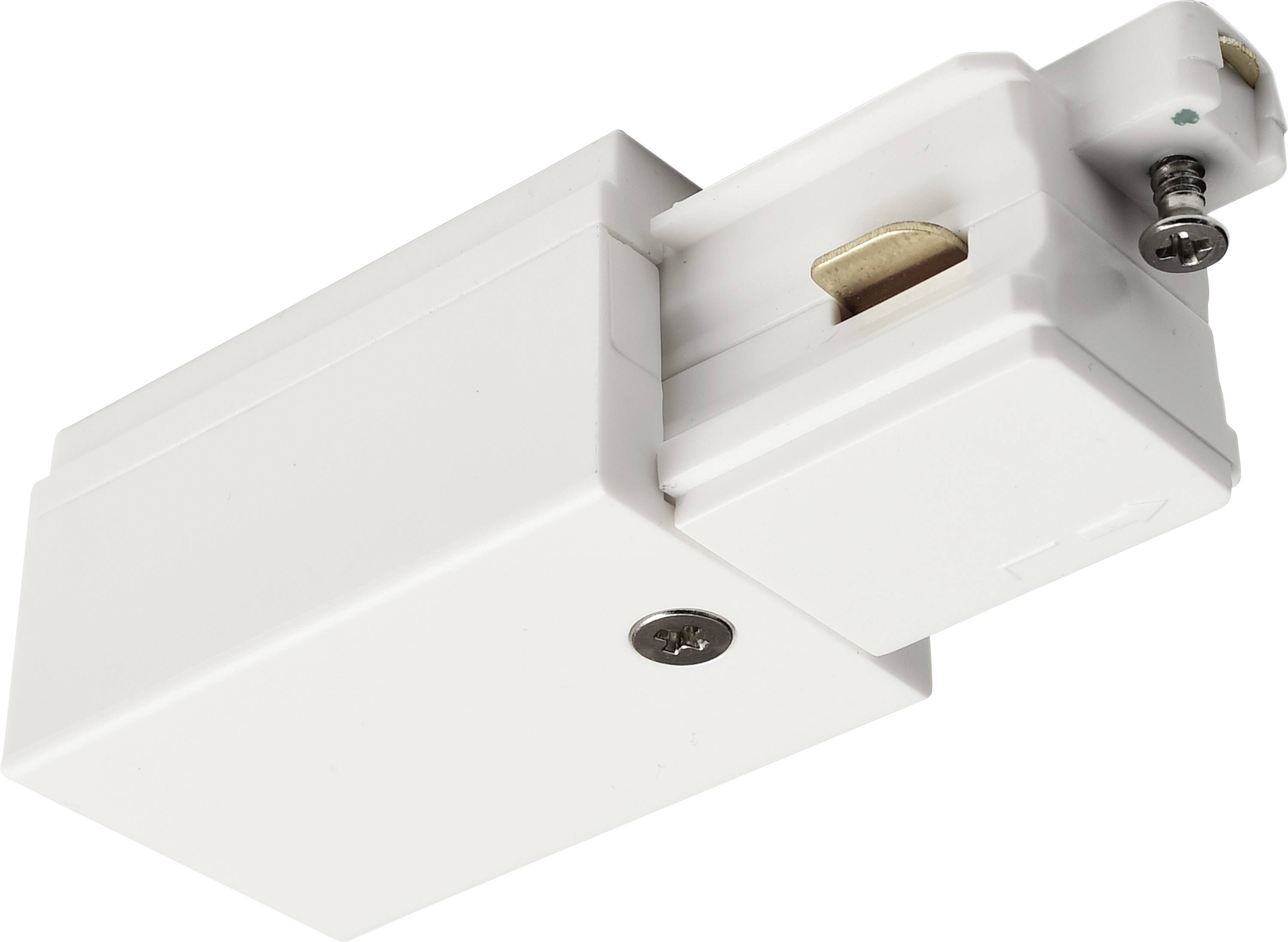 Deko Light 720006 D One Hochvolt-Schienensystem-Komponente Einspeiser Weiß