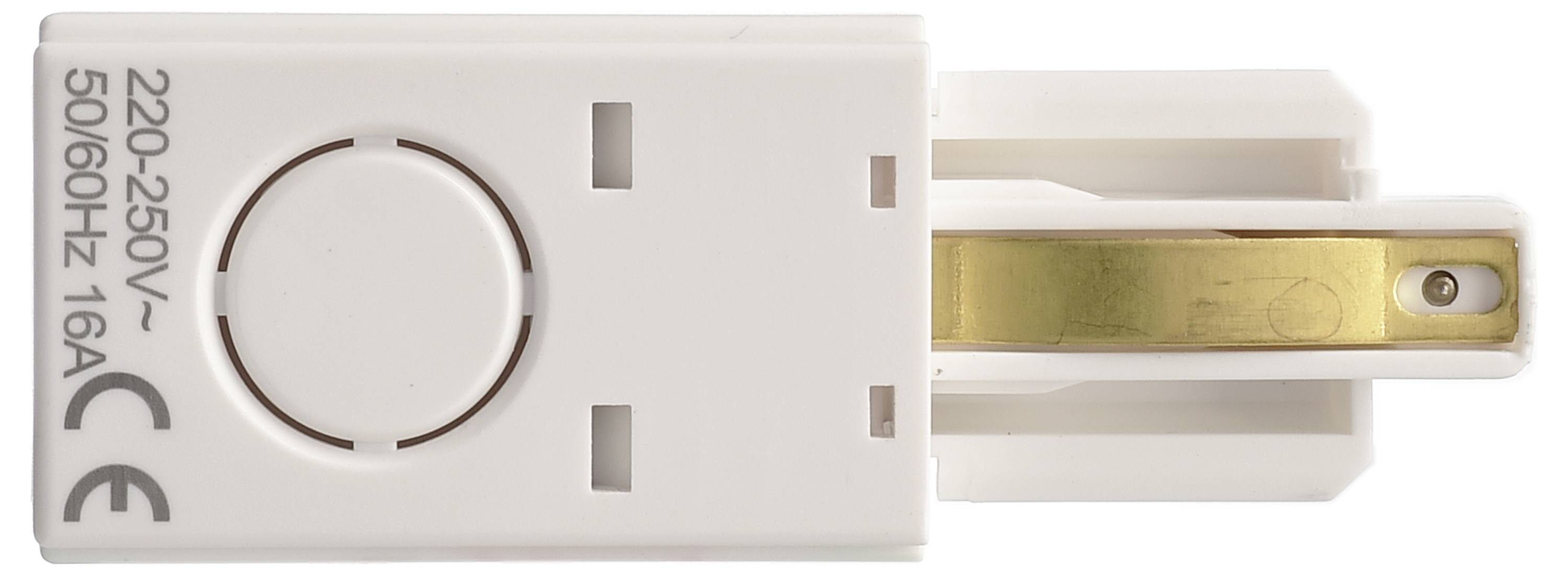 Deko Light 720006 D One Hochvolt-Schienensystem-Komponente Einspeiser Weiß