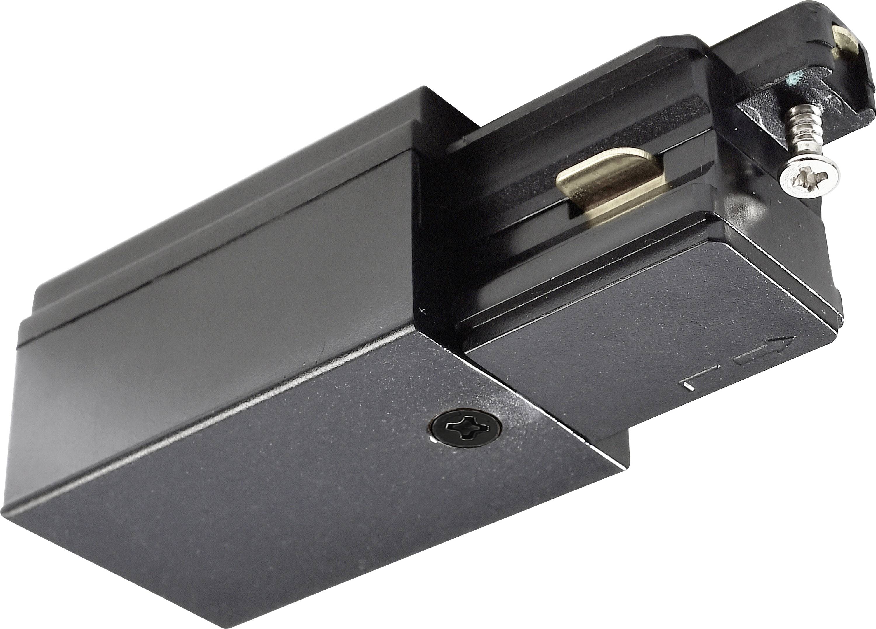 Deko Light 720007 D One Hochvolt-Schienensystem-Komponente Einspeiser Schwarz