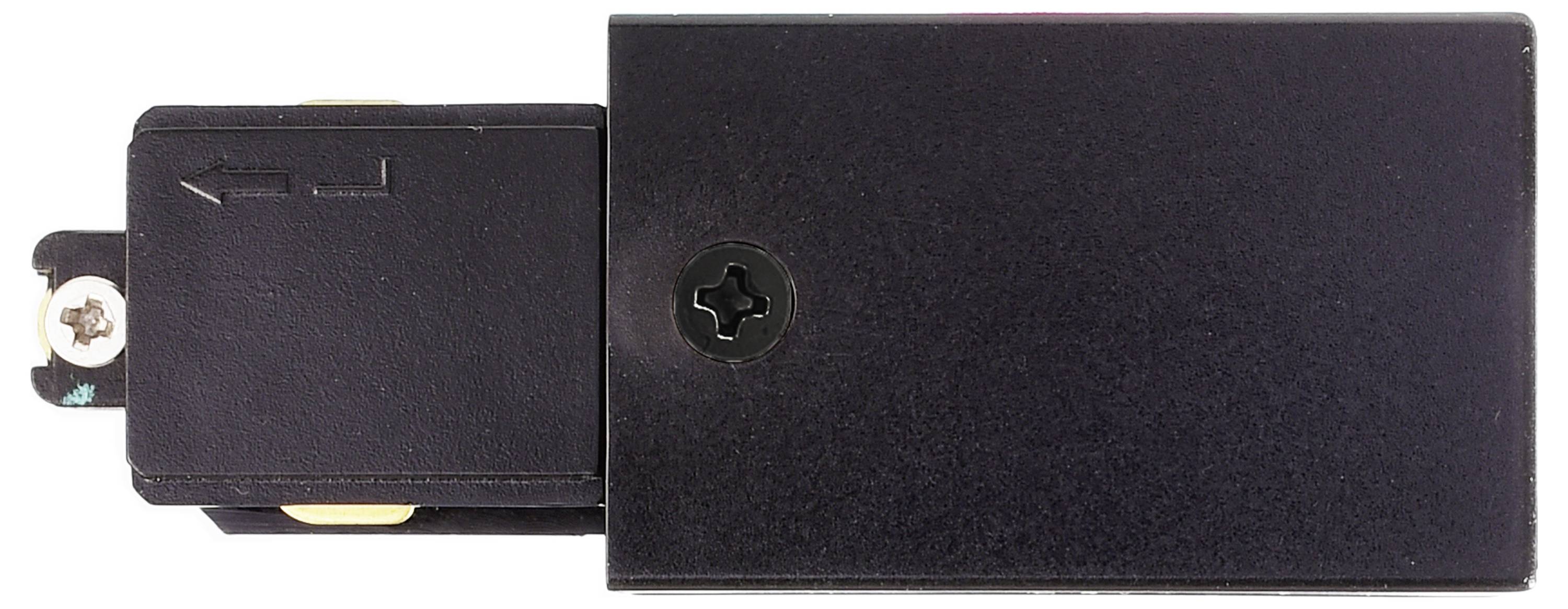 Deko Light 720007 D One Hochvolt-Schienensystem-Komponente Einspeiser Schwarz