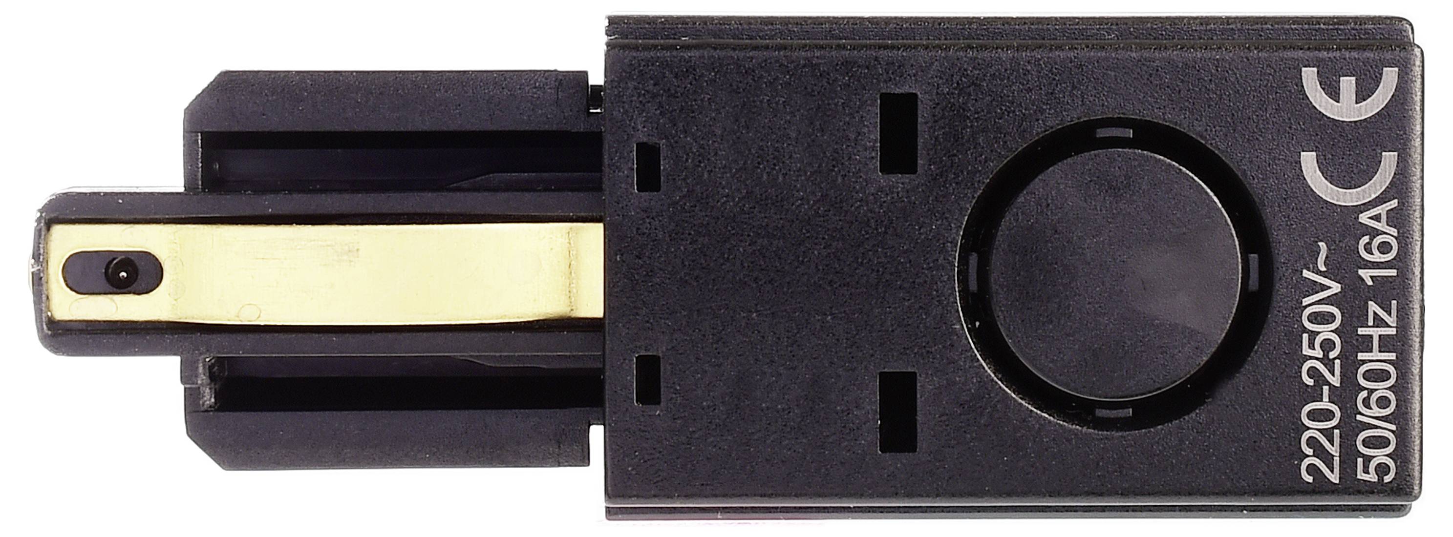 Deko Light 720007 D One Hochvolt-Schienensystem-Komponente Einspeiser Schwarz