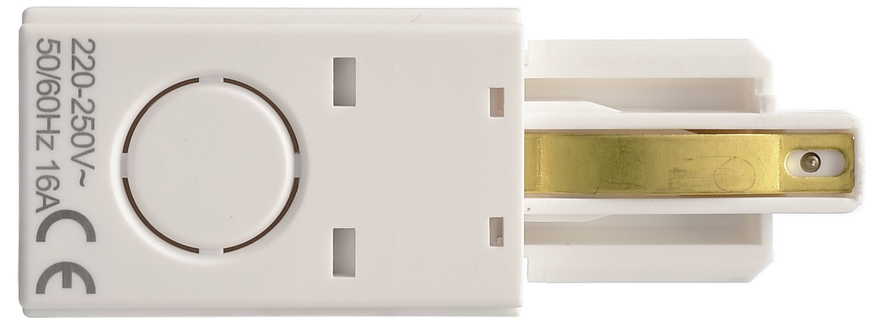 Deko Light 720008 D One Hochvolt-Schienensystem-Komponente Einspeiser Weiß