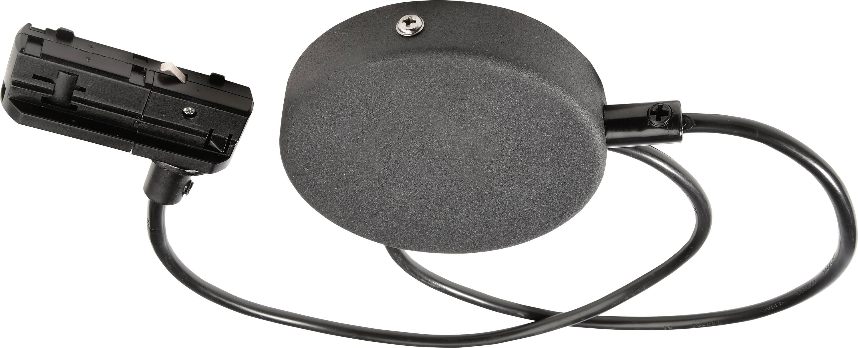 Deko Light 720011 D One Hochvolt-Schienensystem-Komponente Einspeiser Schwarz