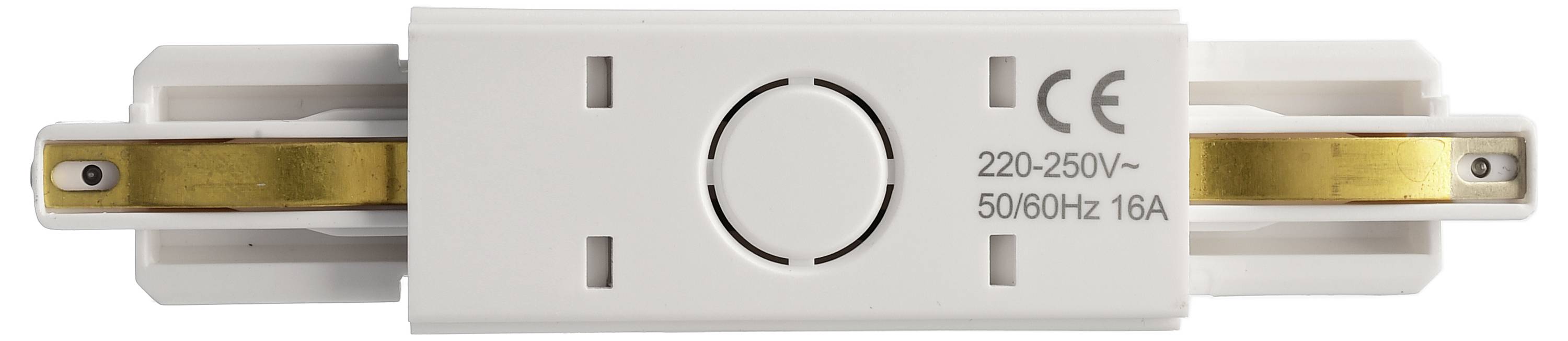 Deko Light 720012 D One Hochvolt-Schienensystem-Komponente Längsverbinder 1er Set Weiß