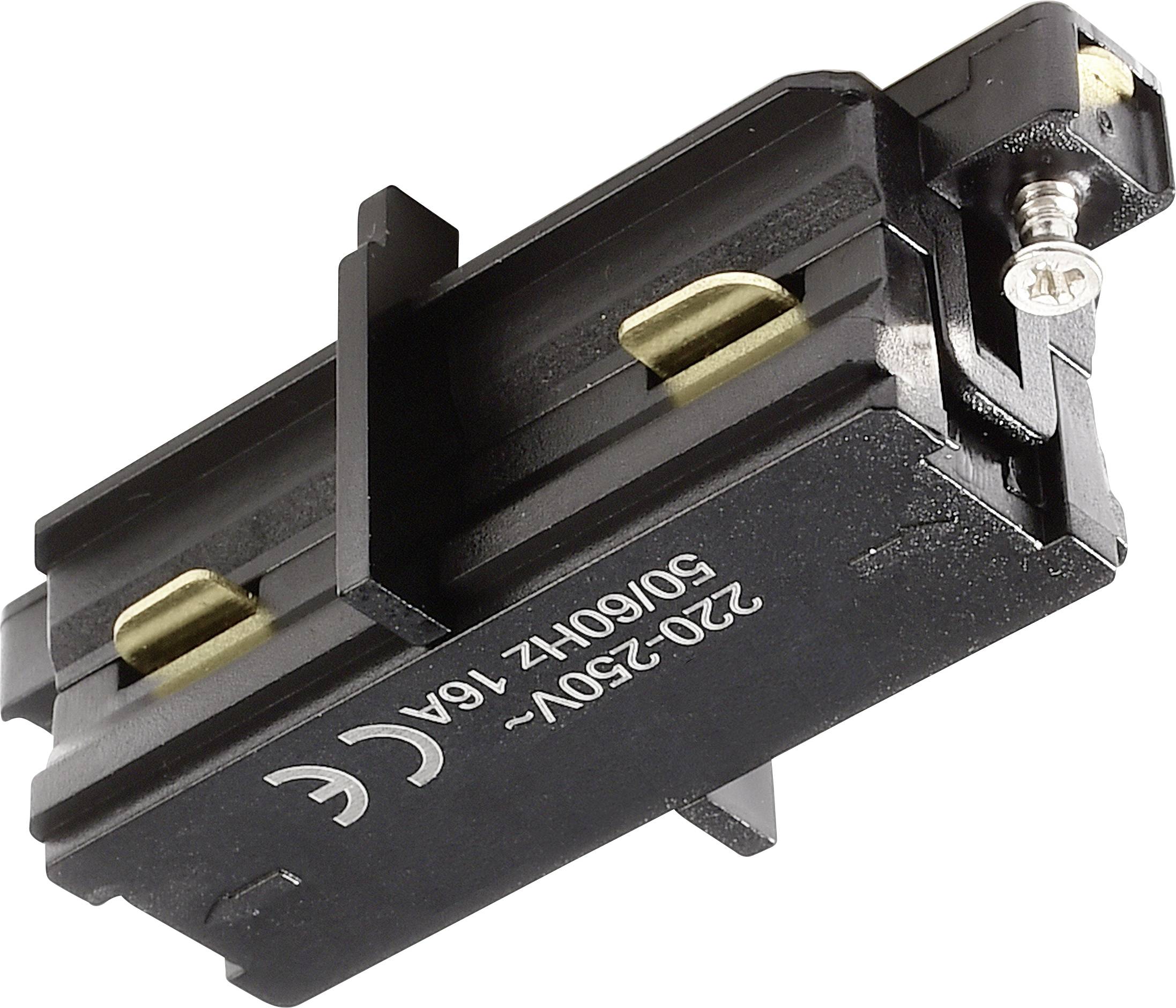 Deko Light 720015 D One Hochvolt-Schienensystem-Komponente Längsverbinder Schwarz