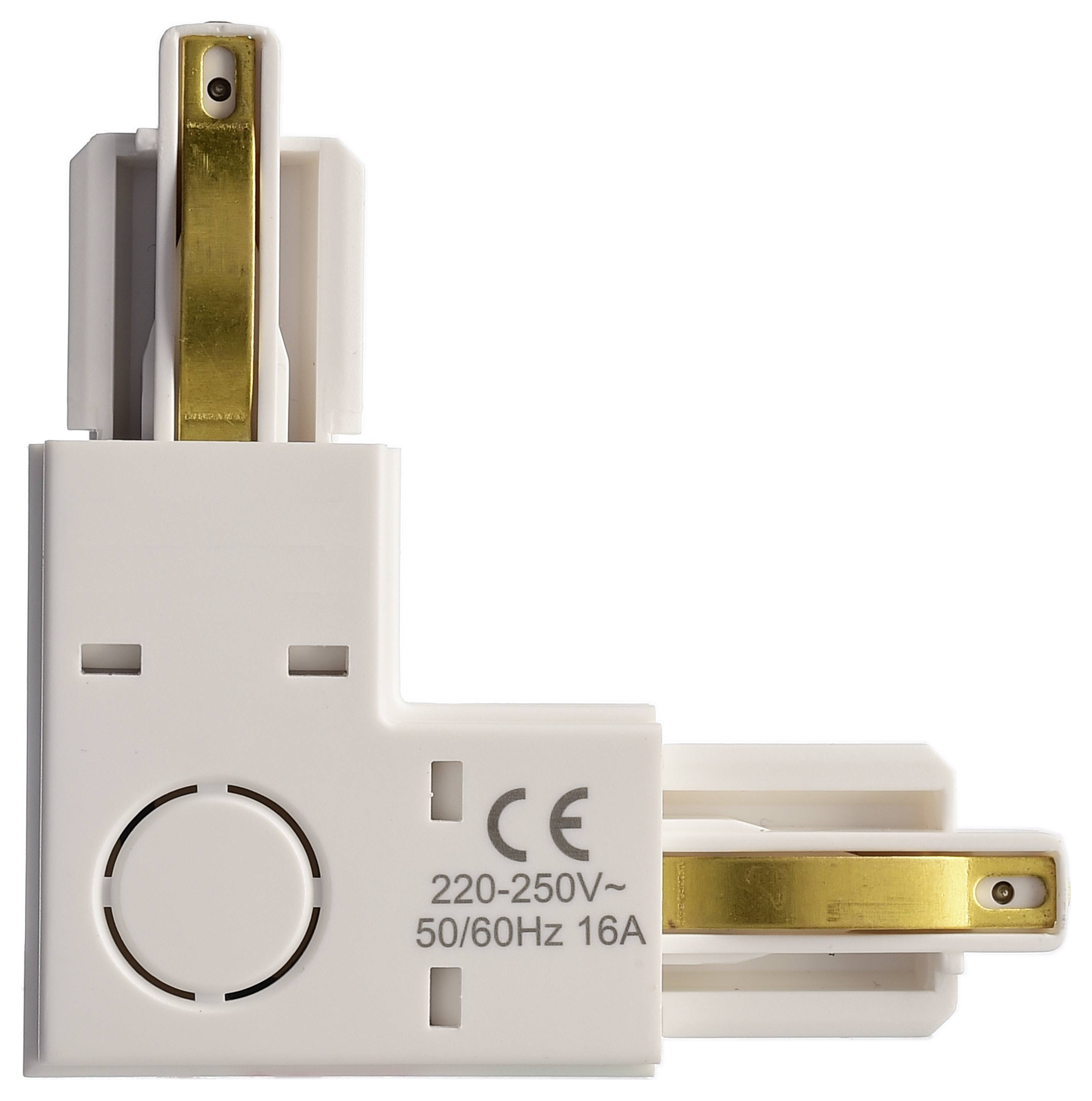 Deko Light 720016 D One Hochvolt-Schienensystem-Komponente Winkelverbinder Weiß