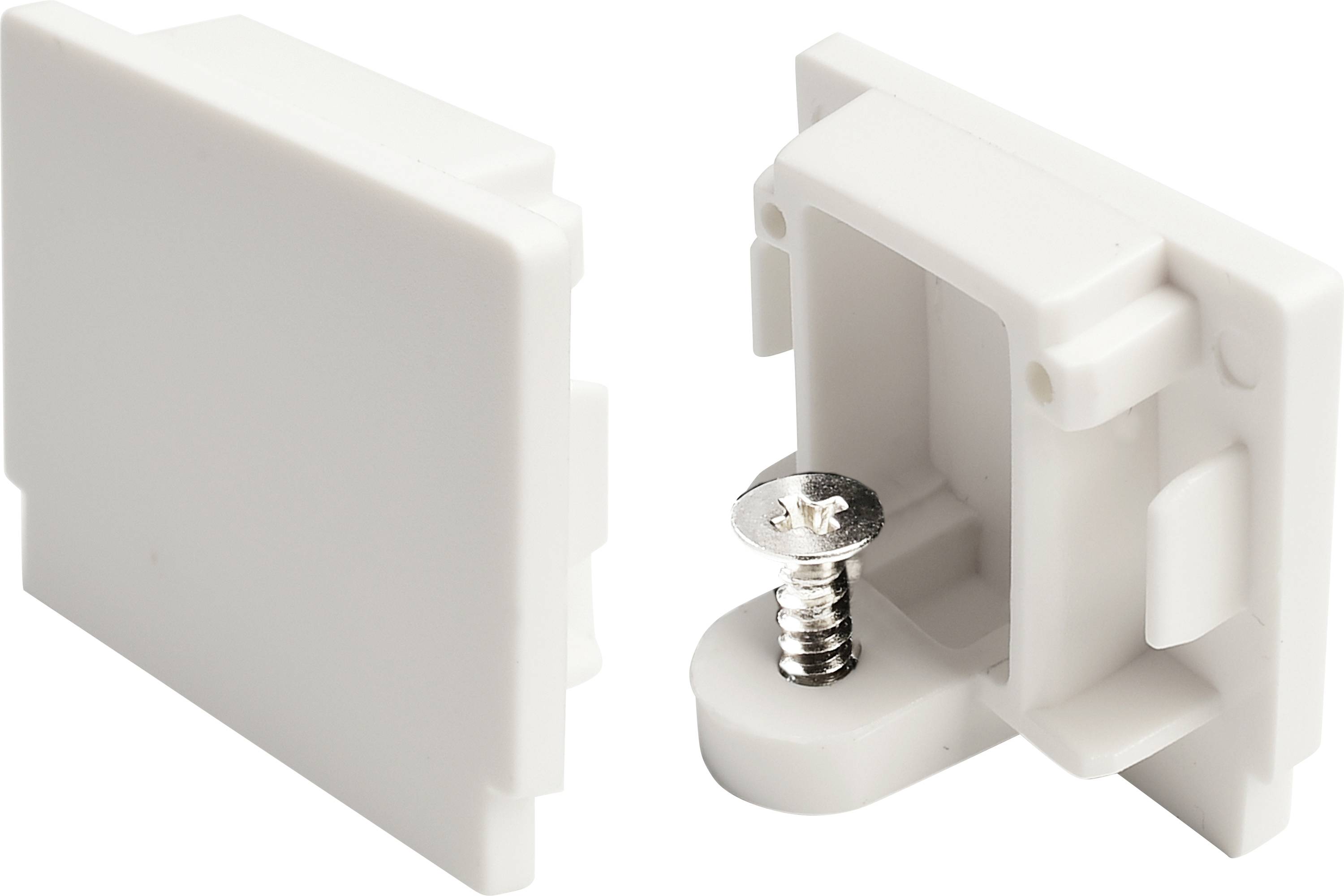 Deko Light 720030 D One Hochvolt-Schienensystem-Komponente Endkappe Weiß