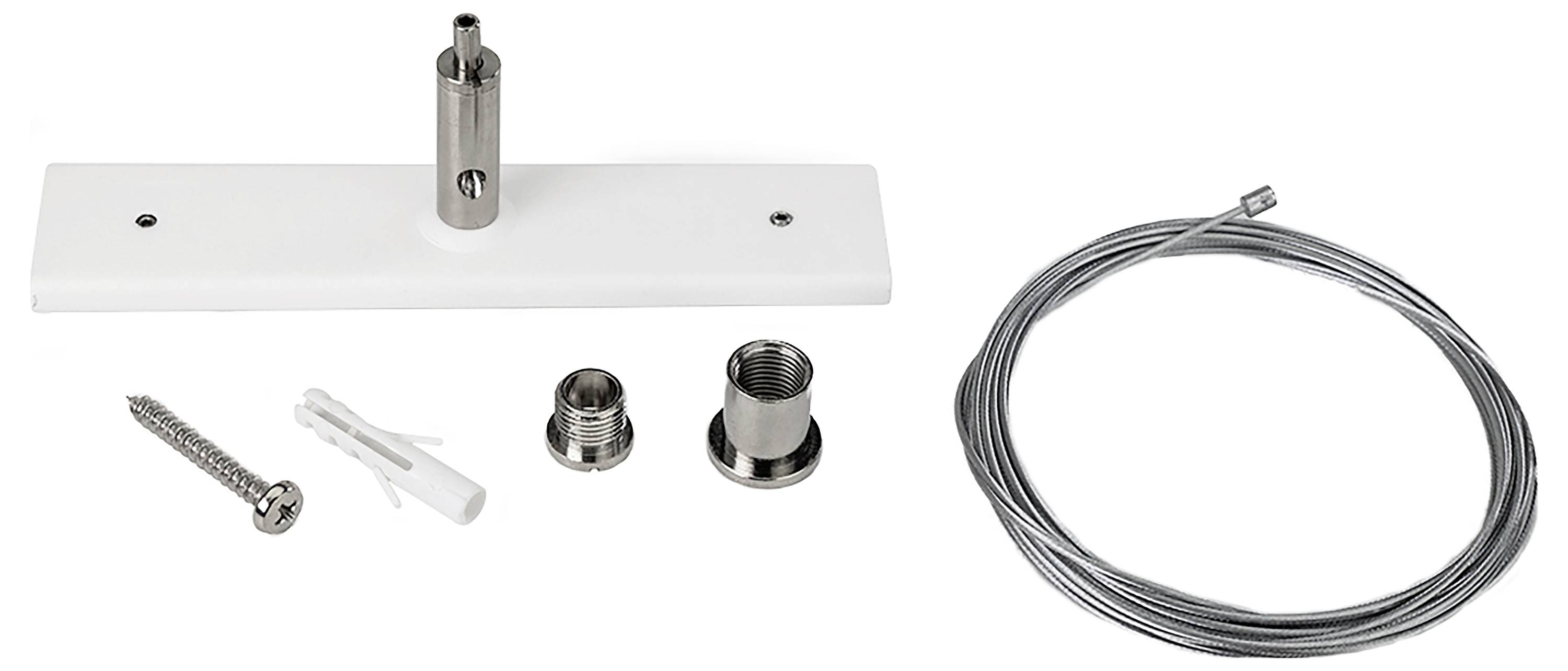 Deko Light 720034 D One Hochvolt-Schienensystem-Komponente Seilabhängung Weiß