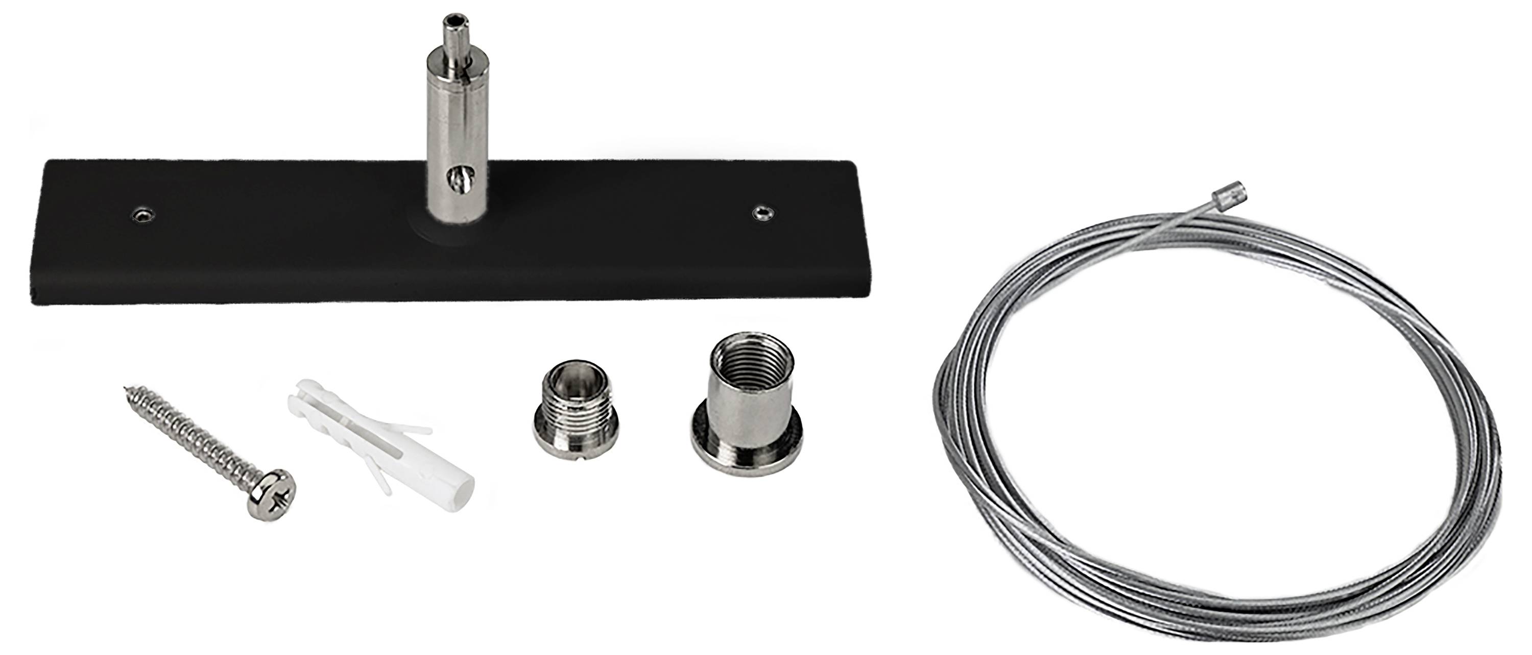 Deko Light 720035 D One Hochvolt-Schienensystem-Komponente Seilabhängung Schwarz