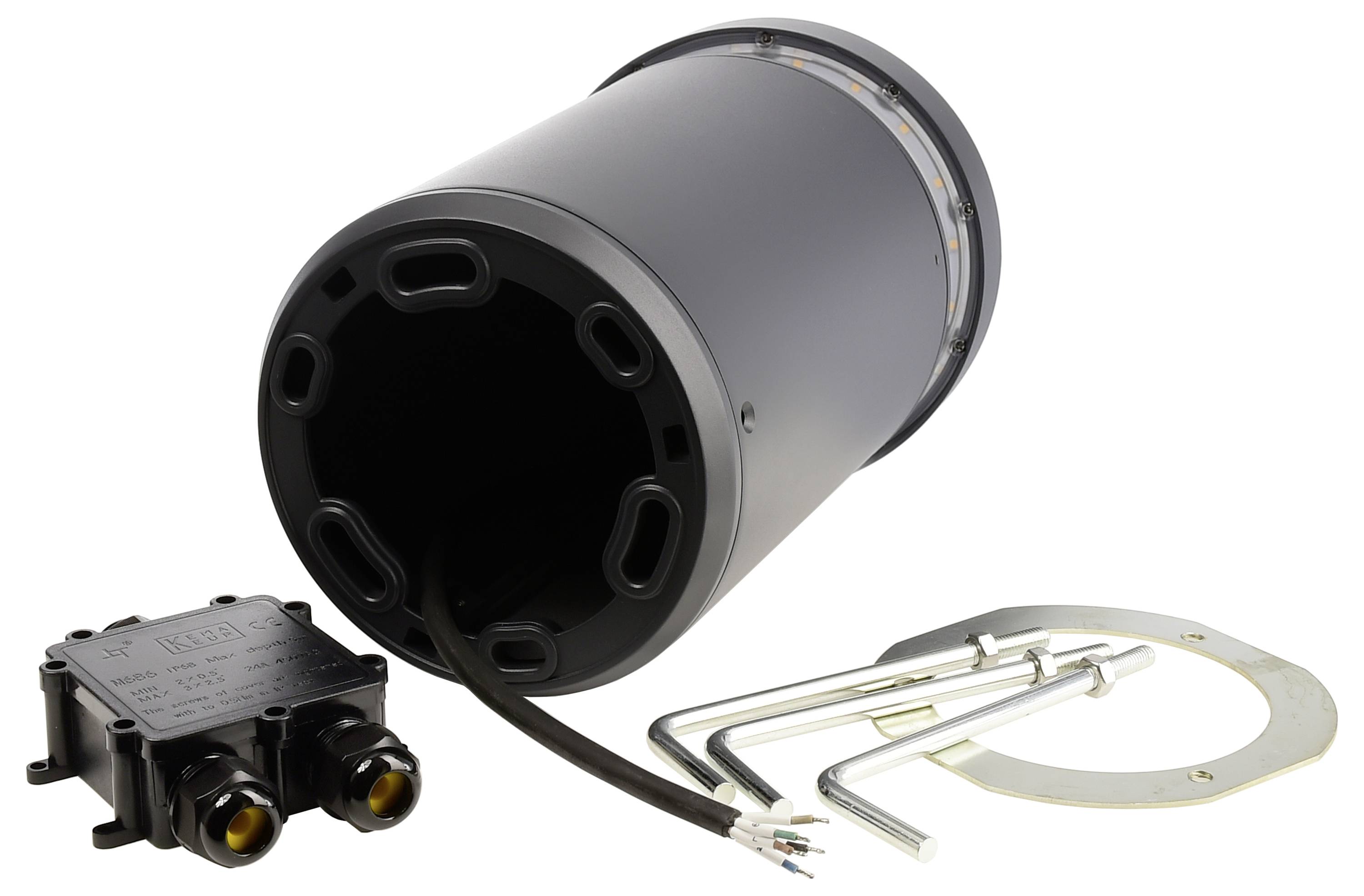 Deko Light 730492 Faro 25 LED-Pollerleuchte LED LED fest eingebaut 24W Dunkelgrau