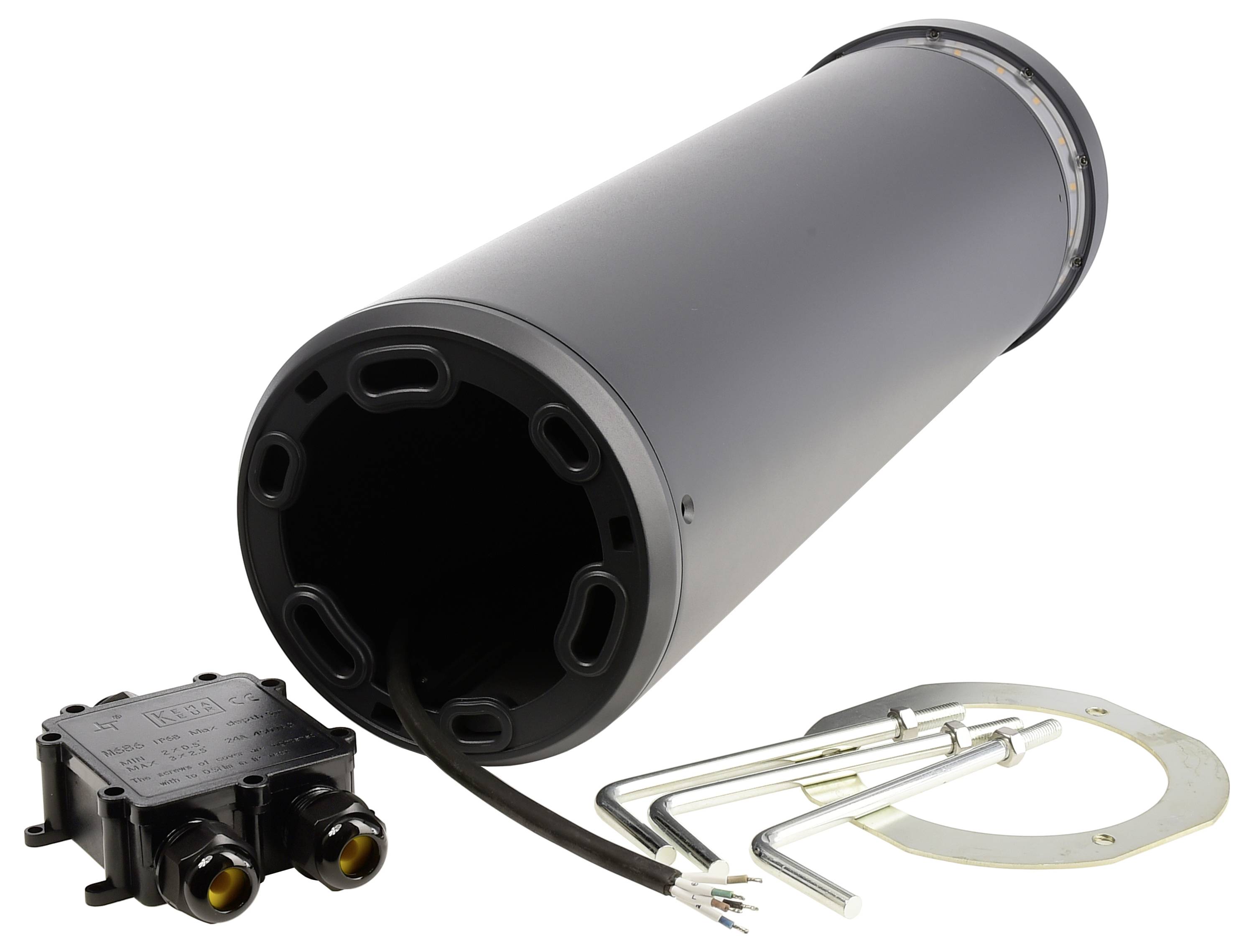 Deko Light 730493 Faro 60 LED-Pollerleuchte LED LED fest eingebaut 24W Dunkelgrau