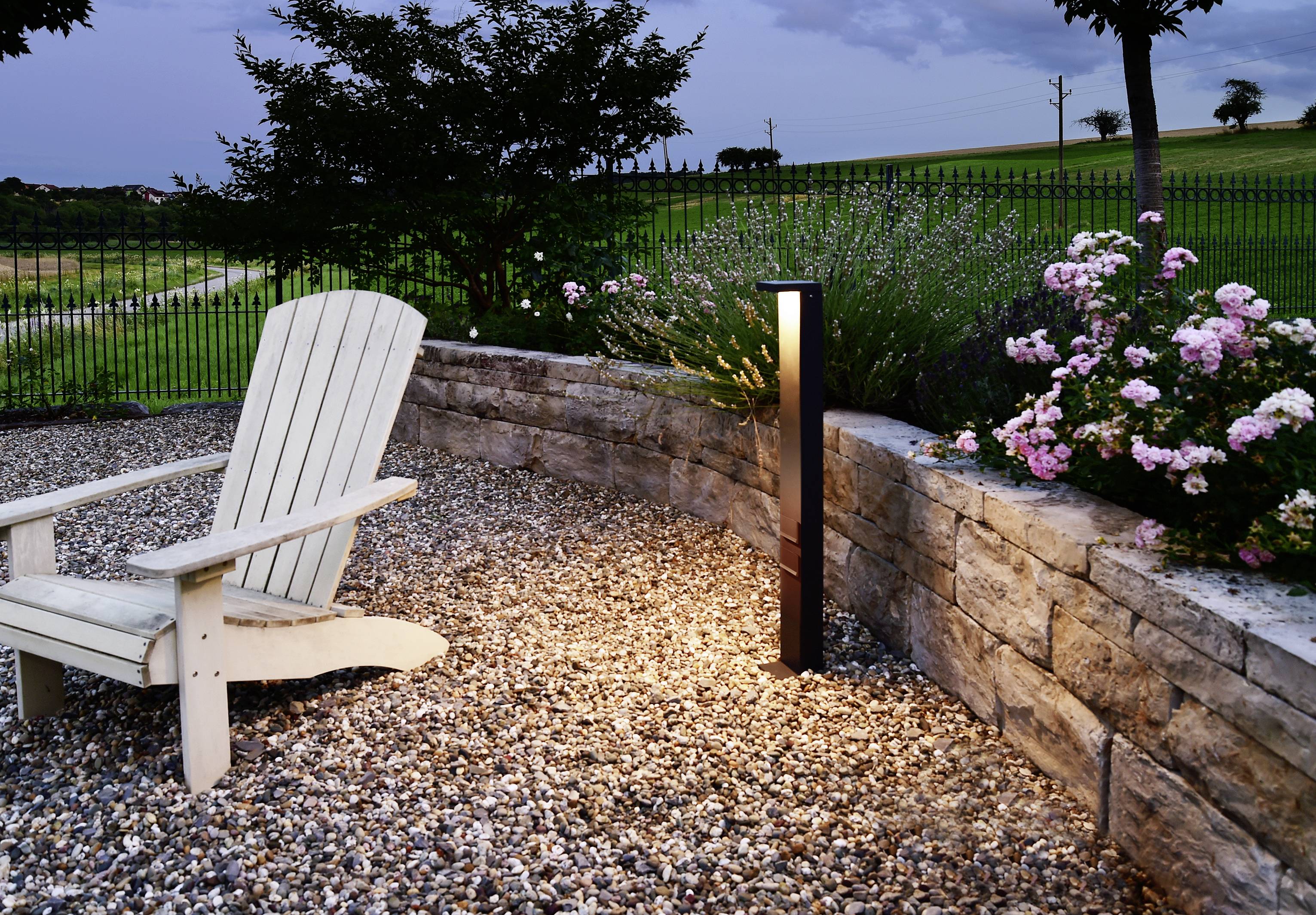 Deko Light 733070 Lerna 1000, 7,4 W, 3000/4000K, grau LED-Pollerleuchte LED LED fest eingebaut 7.4W Grau