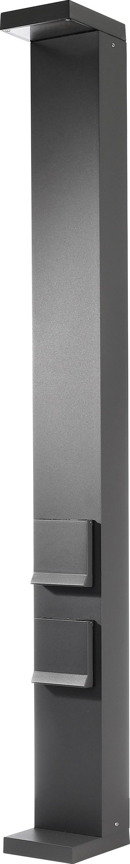 Deko Light 733070 Lerna 1000, 7,4 W, 3000/4000K, grau LED-Pollerleuchte LED LED fest eingebaut 7.4W Grau