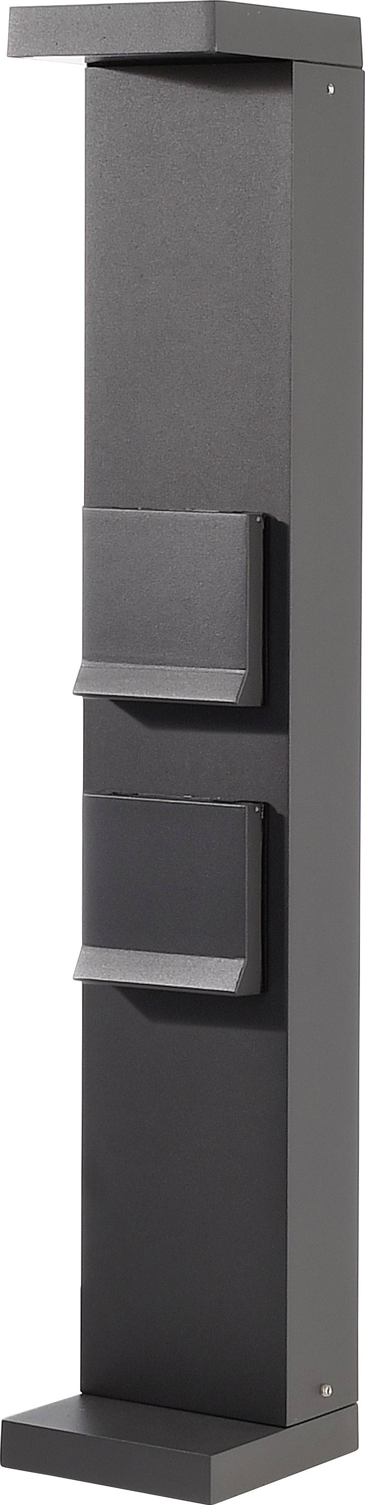 Deko Light 733071 Lerna 600, 7,4 W, 3000/4000K, grau LED-Pollerleuchte LED LED fest eingebaut 7.4W Grau