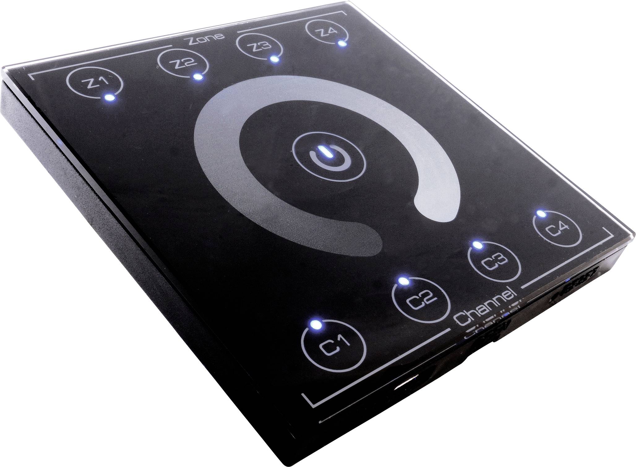 Deko Light DMX Wandcontroller Touch 16C Wandsteuerung 86mm 86mm 17.4mm