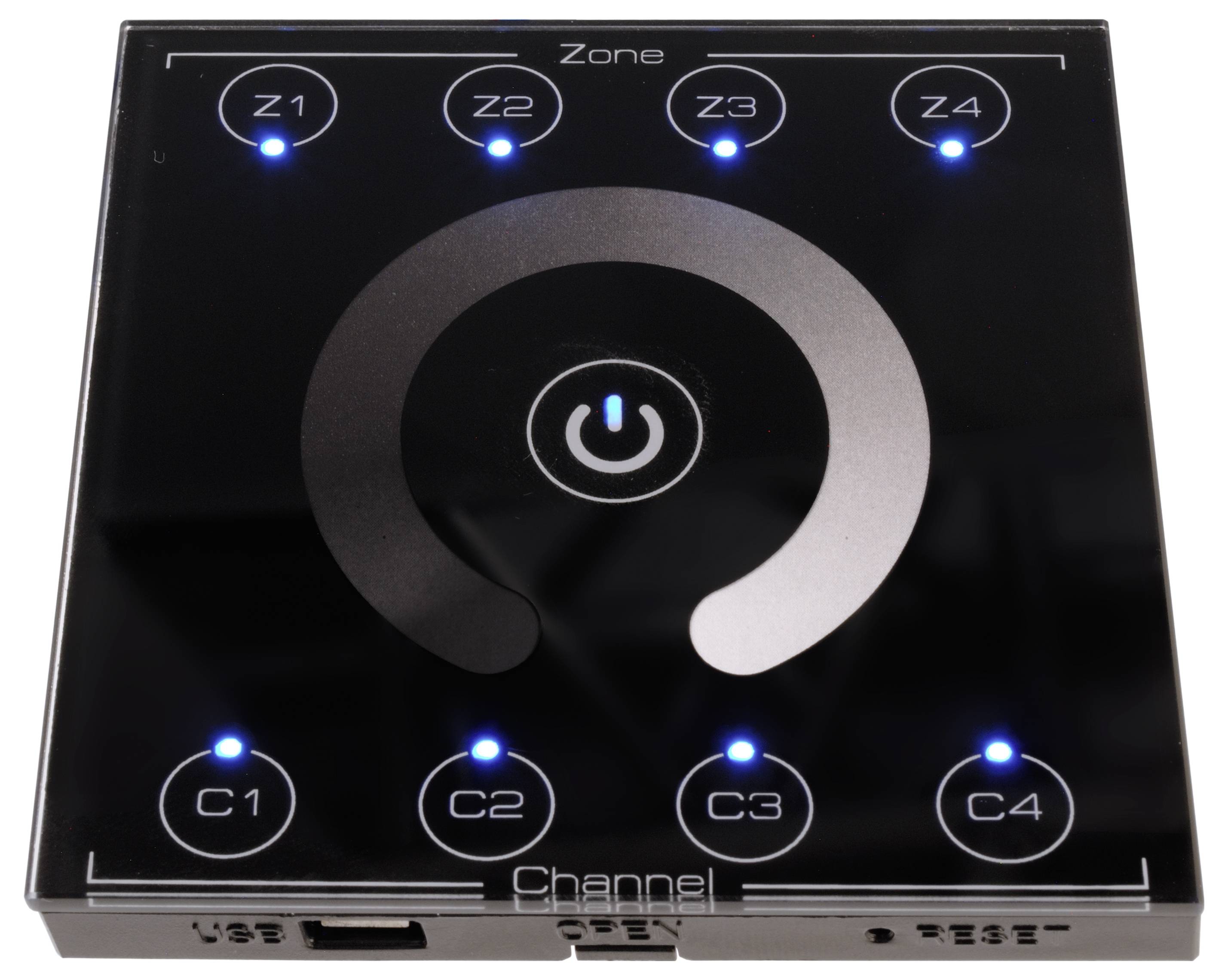 Deko Light DMX Wandcontroller Touch 16C Wandsteuerung 86mm 86mm 17.4mm