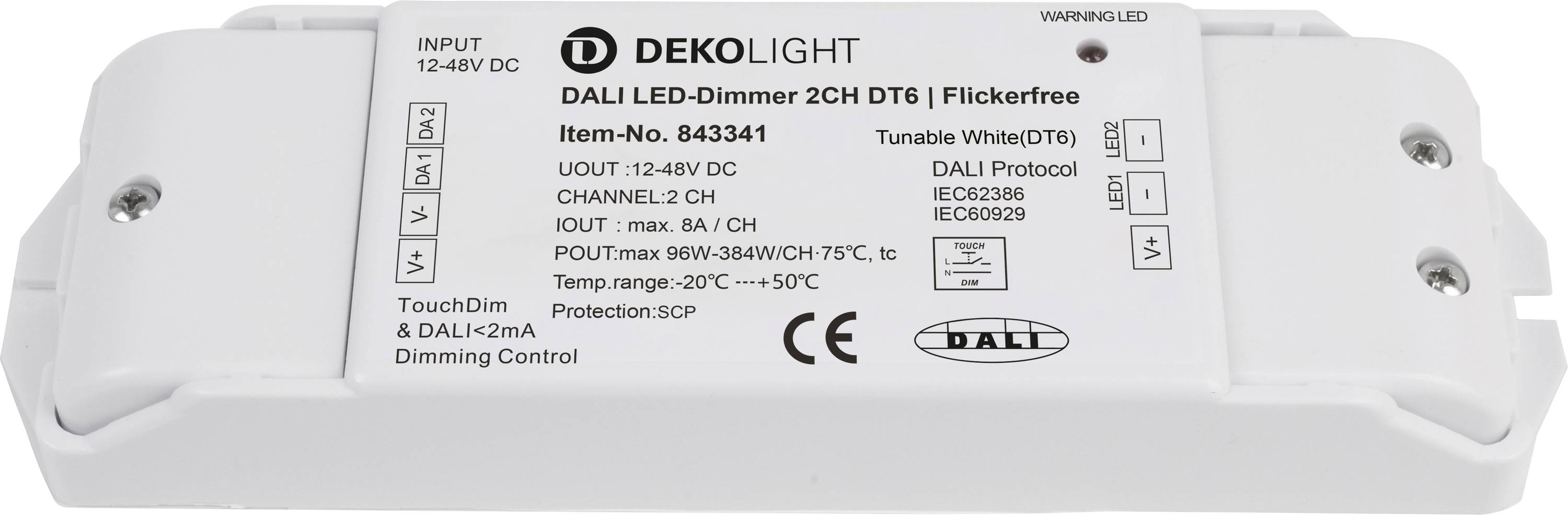 Deko Light 843341 LED-Trafo Konstantspannung 12 - 48 V/DC dimmbar 1St.