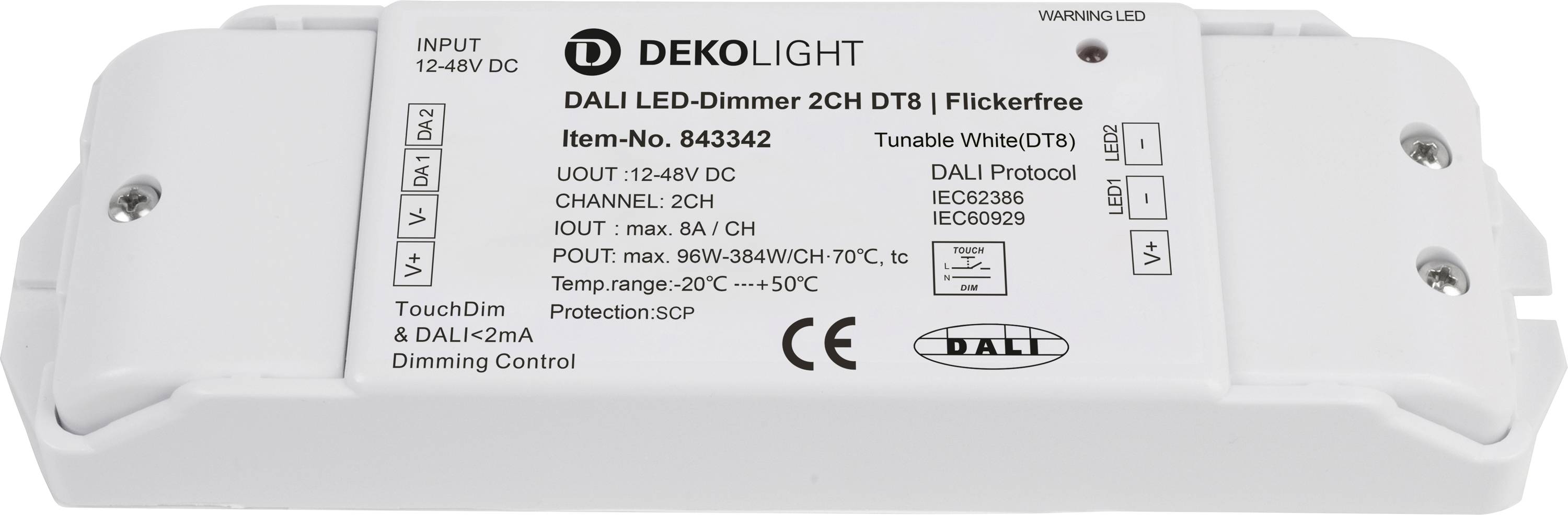 Deko Light 843342 LED-Trafo Konstantspannung 12 - 48 V/DC dimmbar 1St.
