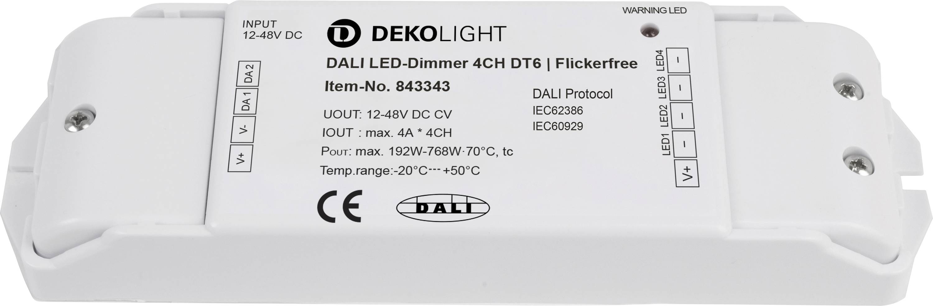 Deko Light 843343 LED-Trafo Konstantspannung 12 - 48 V/DC dimmbar 1St.