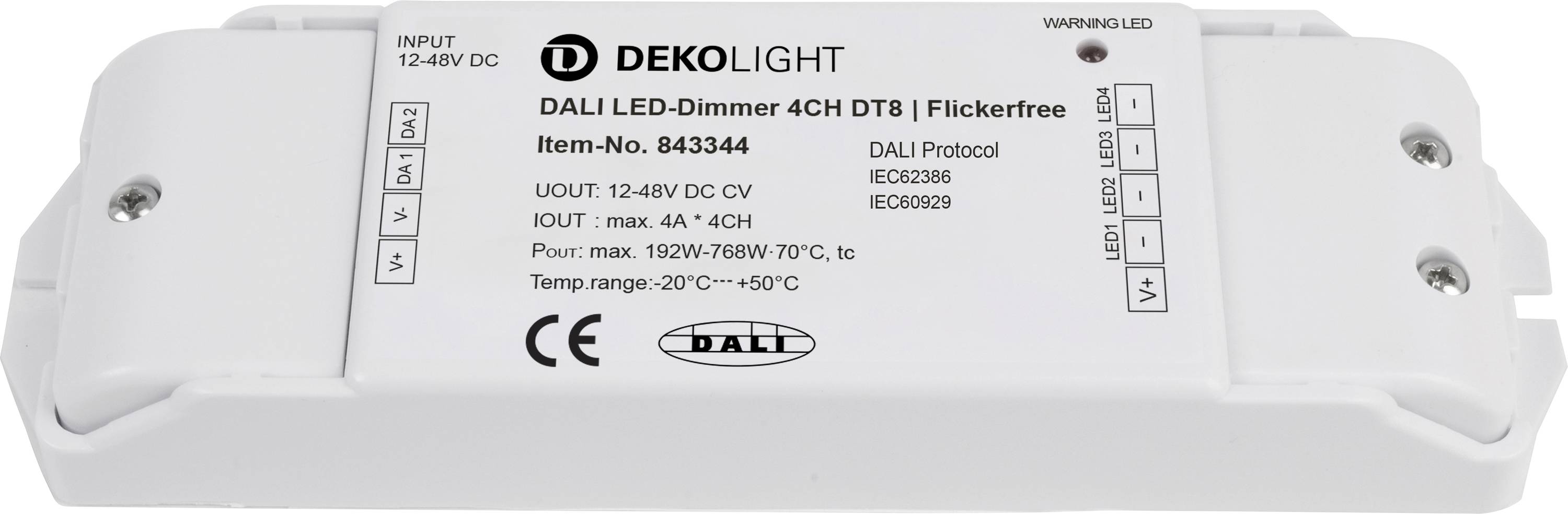 Deko Light 843344 LED-Trafo Konstantspannung 12 - 48 V/DC dimmbar 1St.
