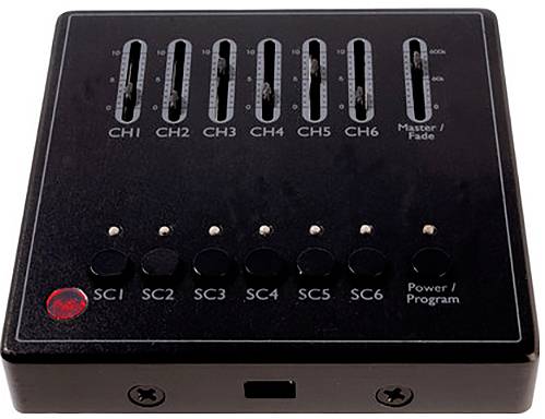 Deko Light DMX Wandsteuerung X-Fade-6 II Wandsteuerung 86mm 86mm 16.3mm