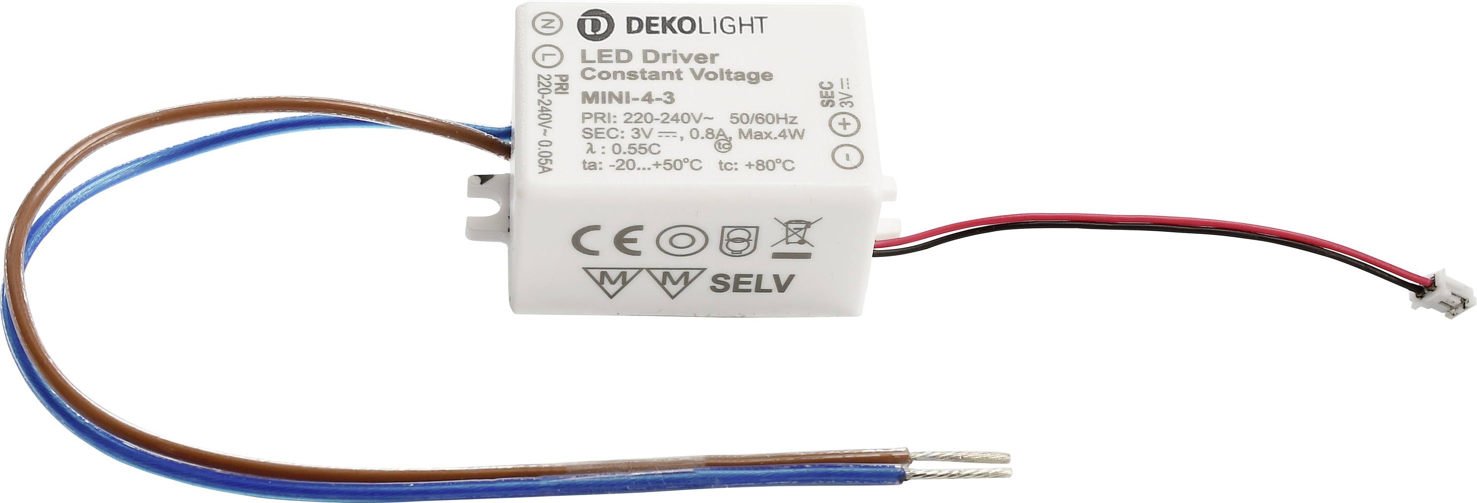 Deko Light RF-smart, Netzgerät 230V für 8 Zonen Wandfernbedienung (3,3V DC) 872144 Netzteil Weiß