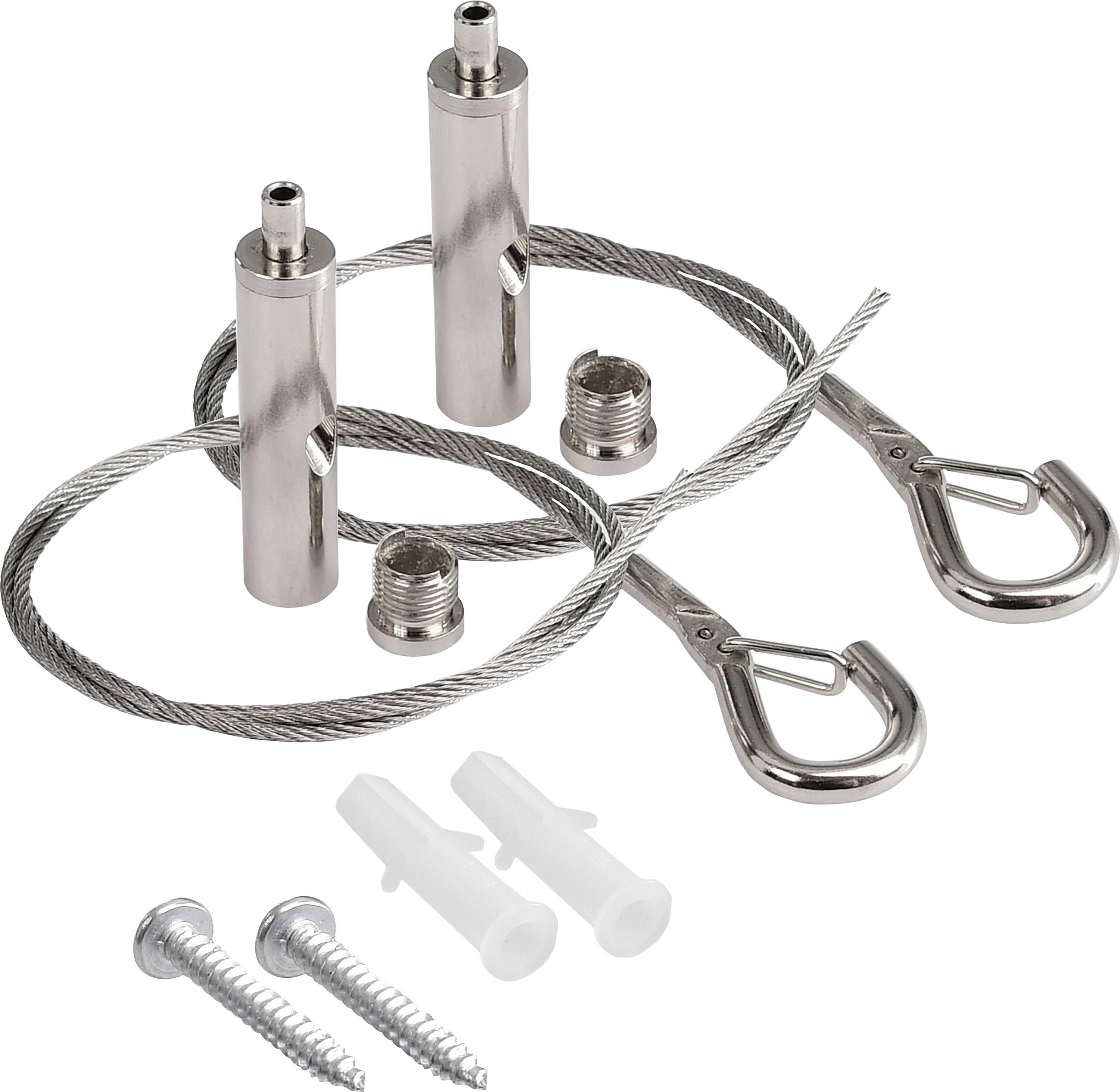 Deko Light 930713 Seilabhängung für Tri Proof Basic Hochvolt-Schienensystem-Komponente Seilabhängung Silber