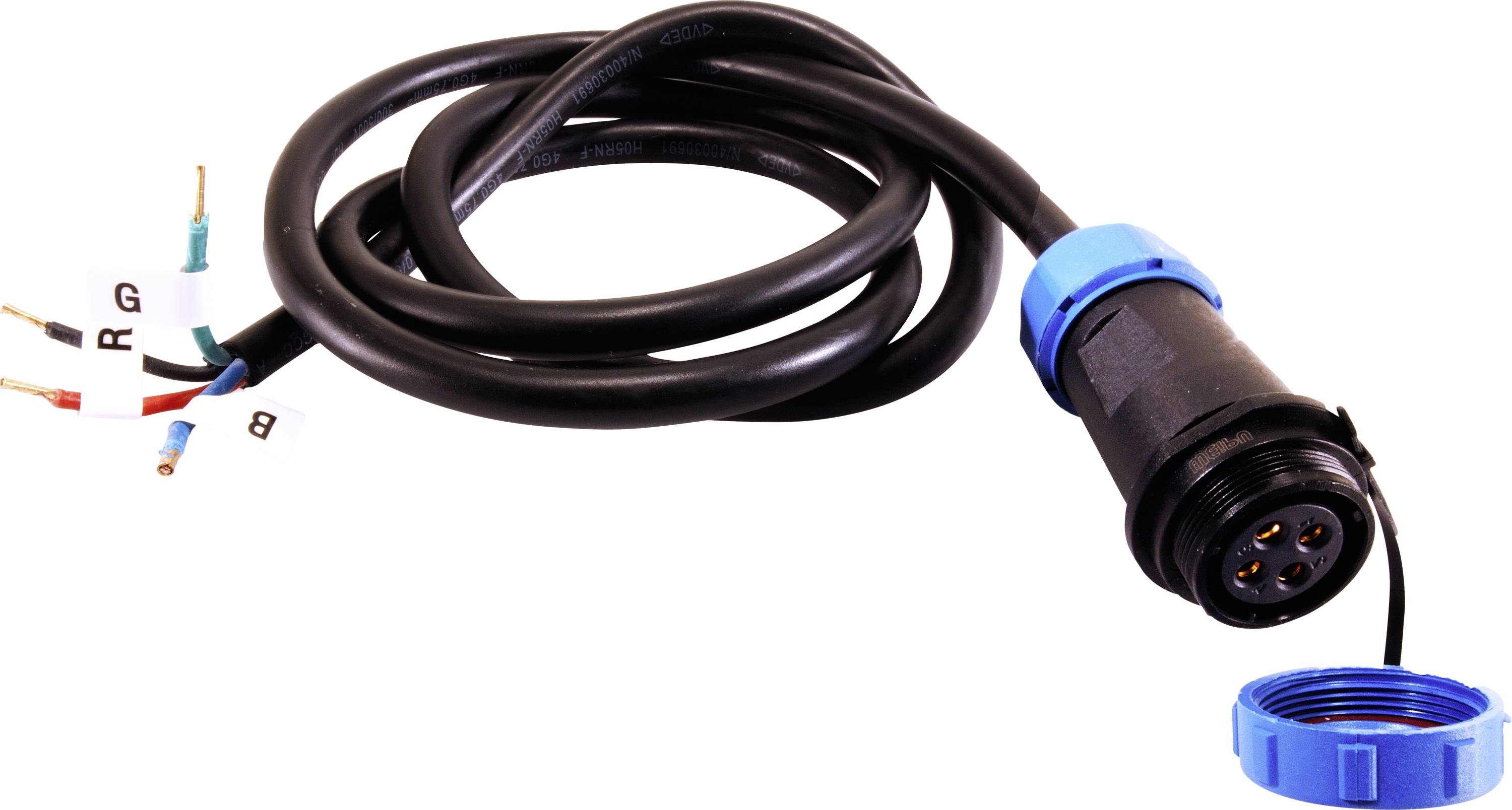 Deko Light 940035 Rundstecker konfektioniert Stecker, gerade Gesamtpolzahl: 4 1St.